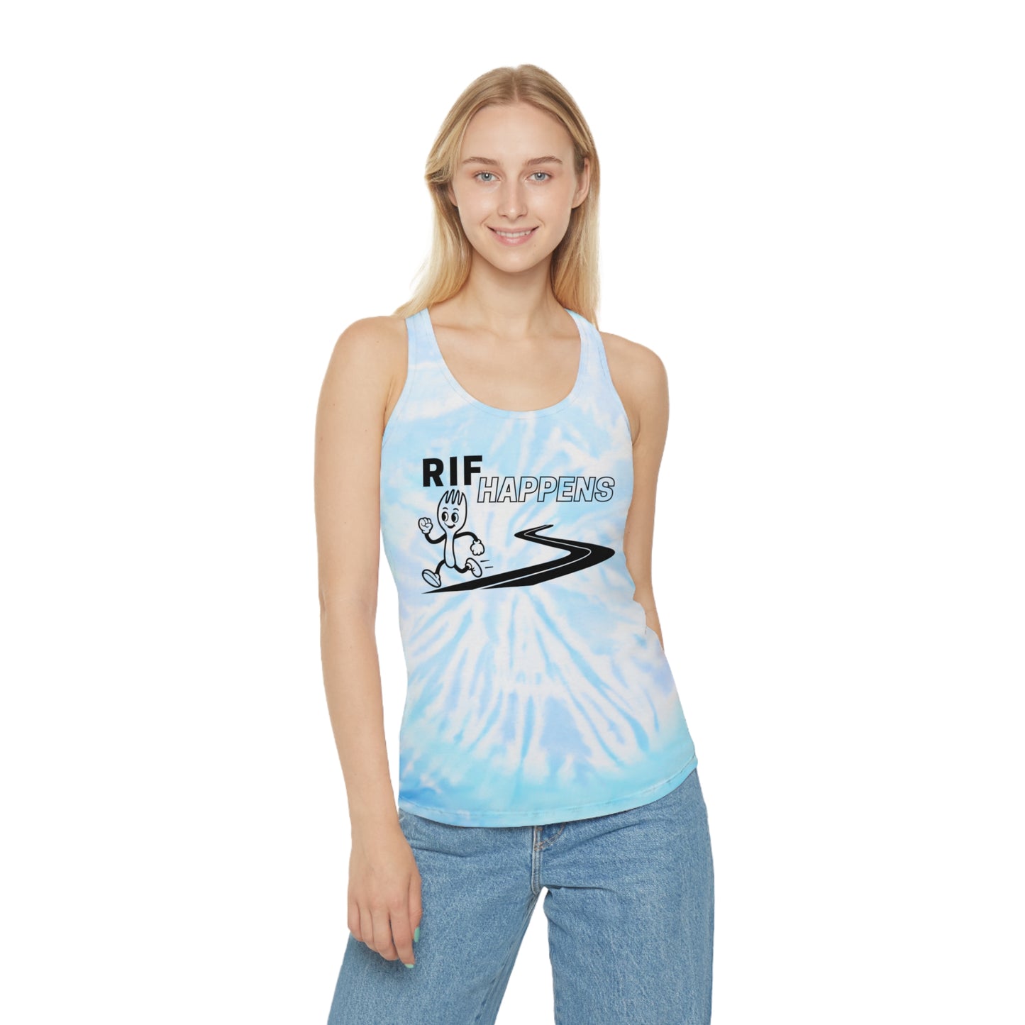 RIF Happens | Tie Dye Racerback Tank Top