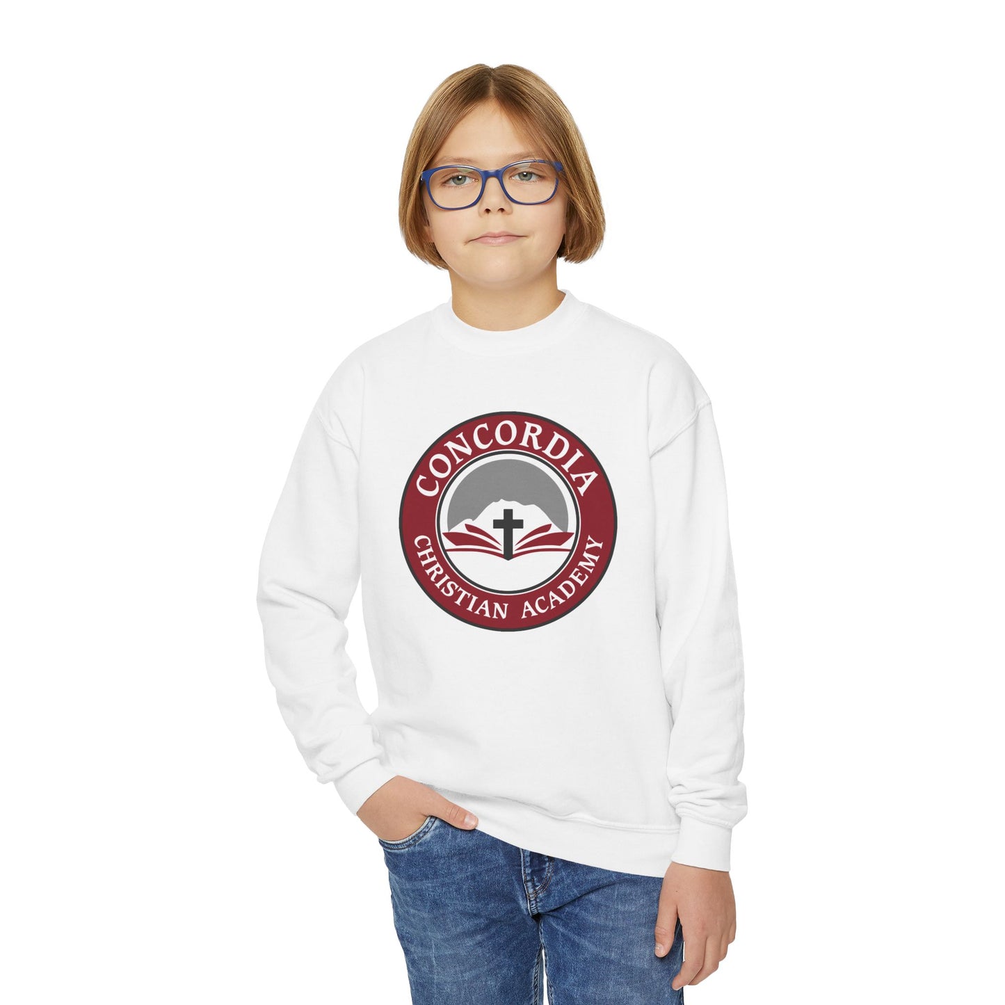 Concordia Christian Academy | Kids Crewneck Sweatshirt