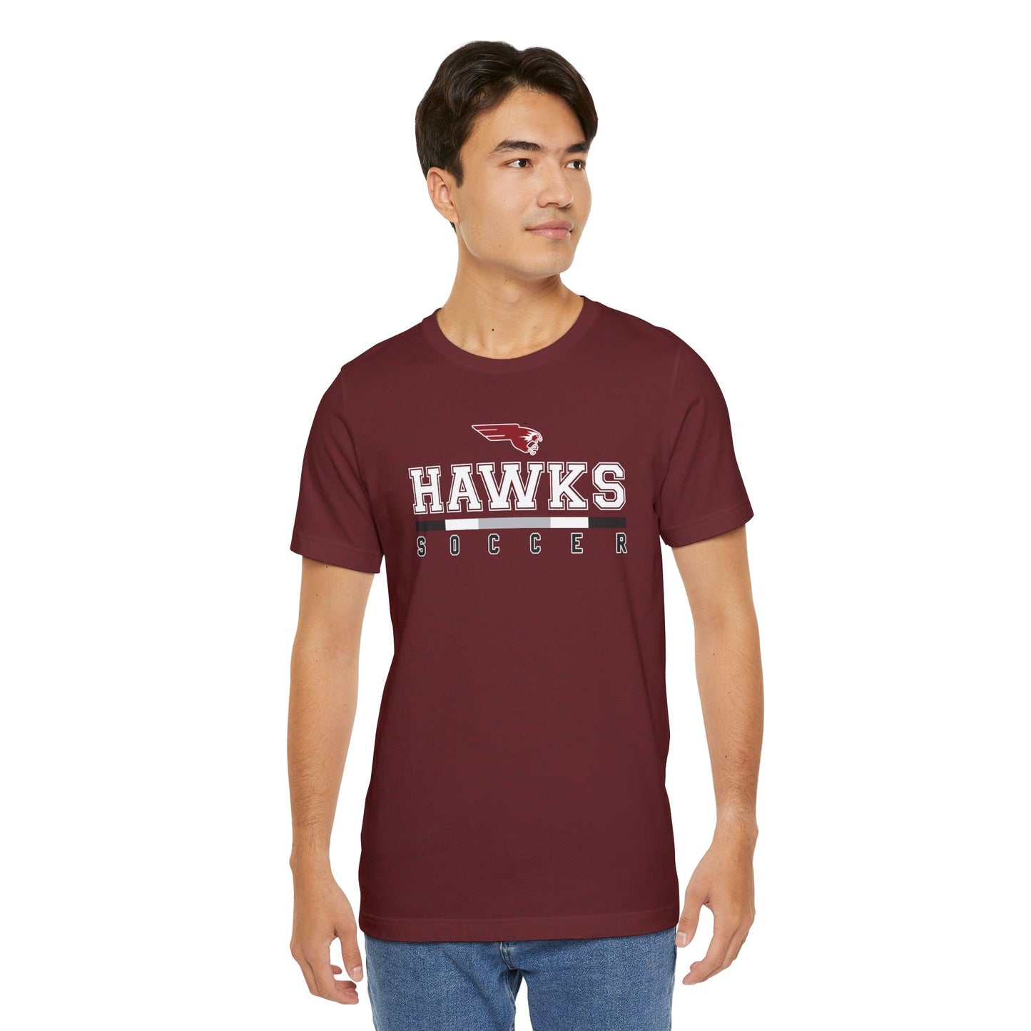 Hawks Soccer Statement | Lightweight Jersey T-Shirt