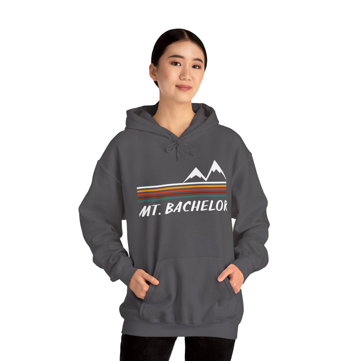 Mt Bachelor Retro Hoodie | Premium Soft Pullover Hoodie