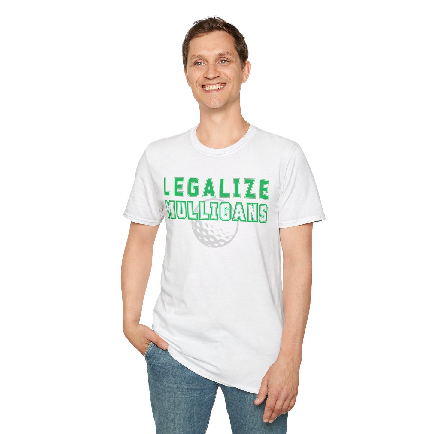 Legalize Mulligans Funny Golf T-Shirt | Premium Soft Tee