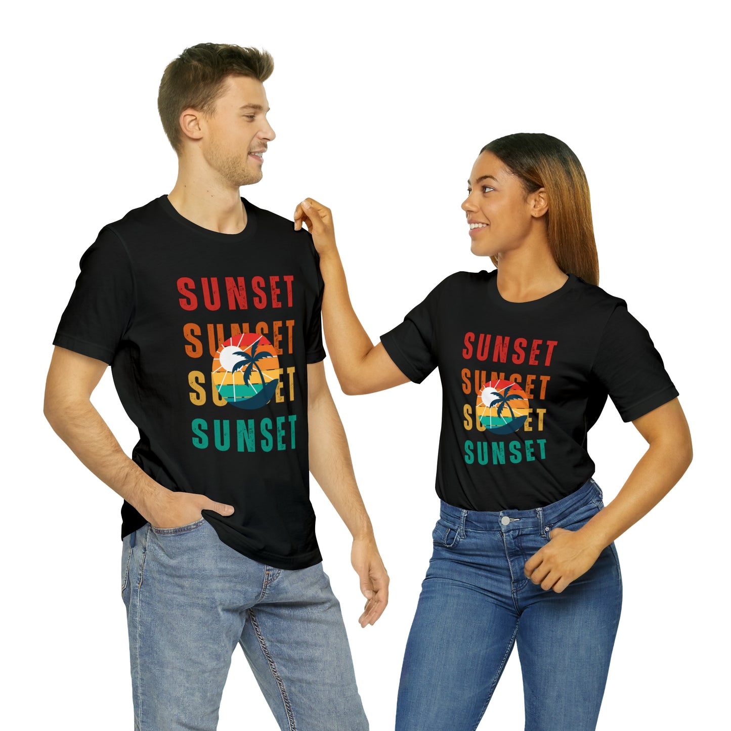 Sunset Retro | Men/Unisex T-Shirt - Mightee