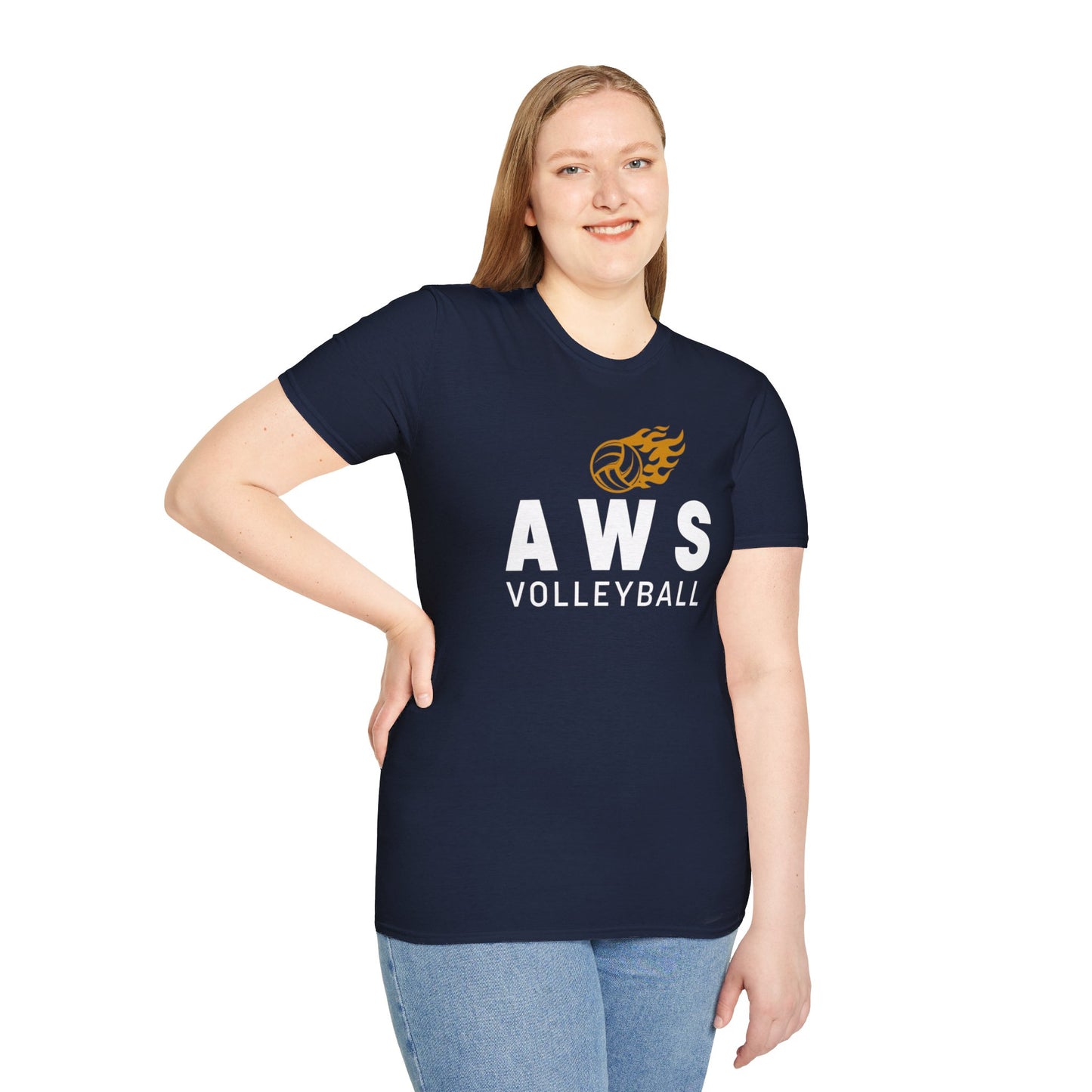 AWS Volleyball Fanatic | Softstyle T-Shirt