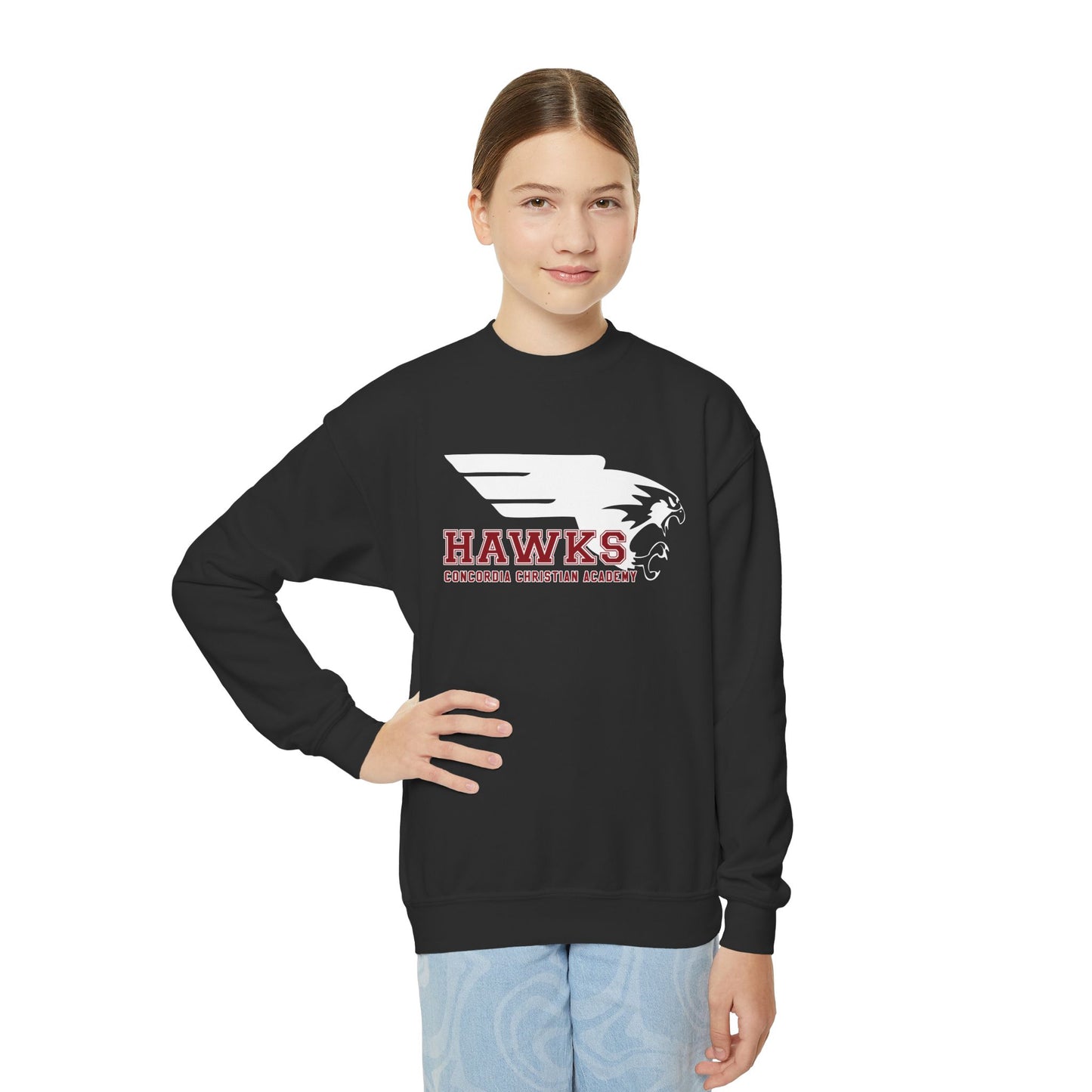 CCA Hawks | Kids Crewneck Sweatshirt