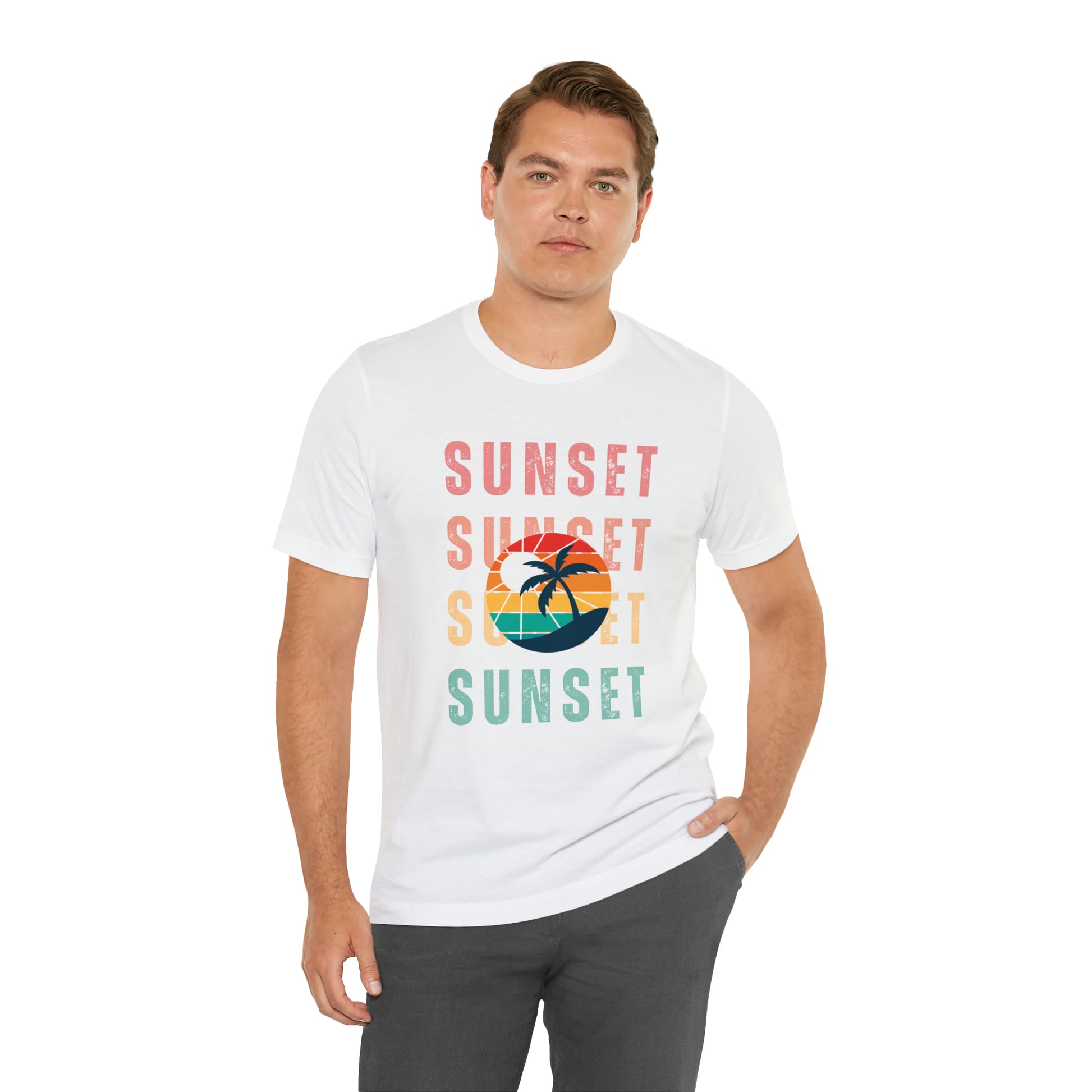 Sunset Retro | Men/Unisex T-Shirt - Mightee