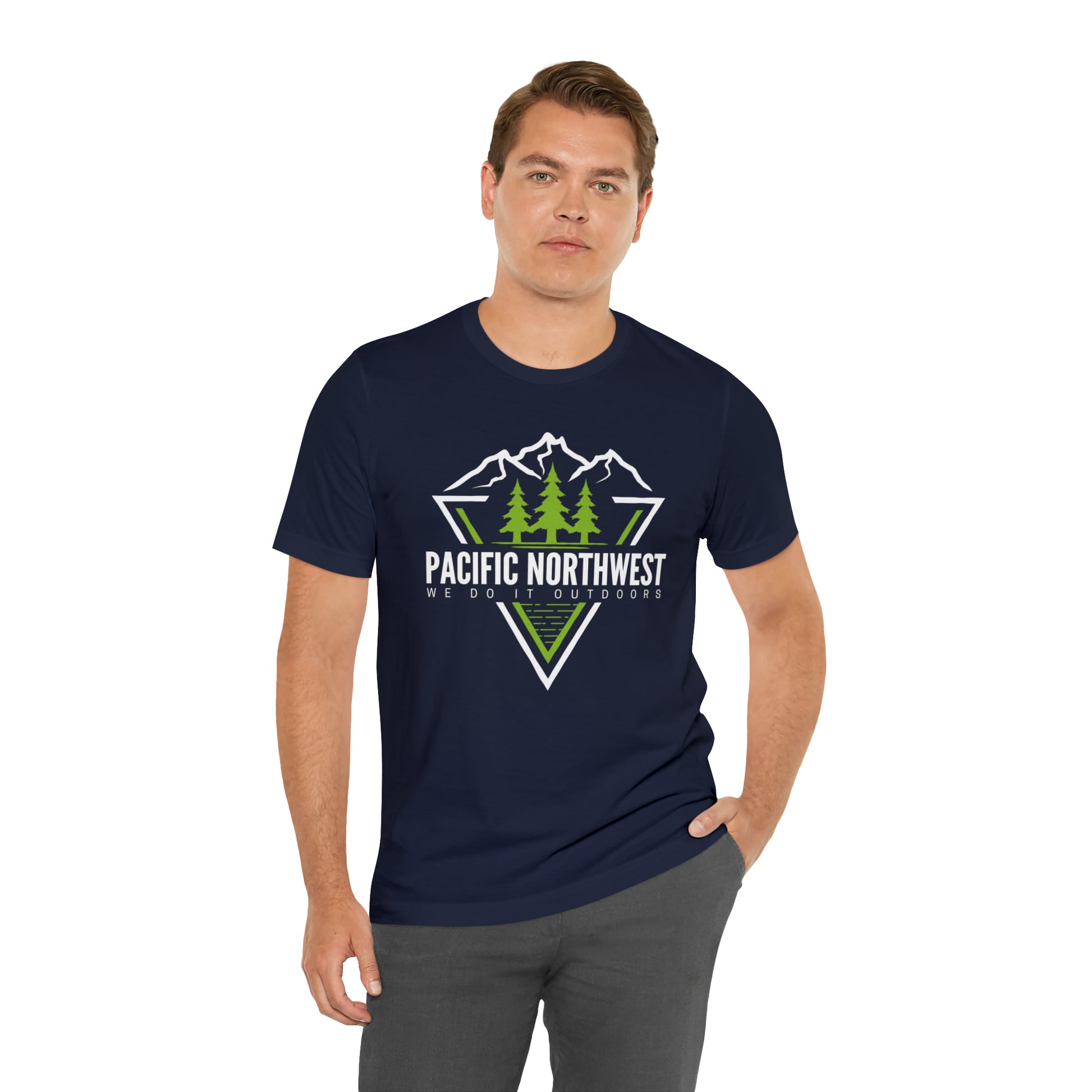 Pacific Northwest We Do It Outside | Men/Unisex T-Shirt - Mightee