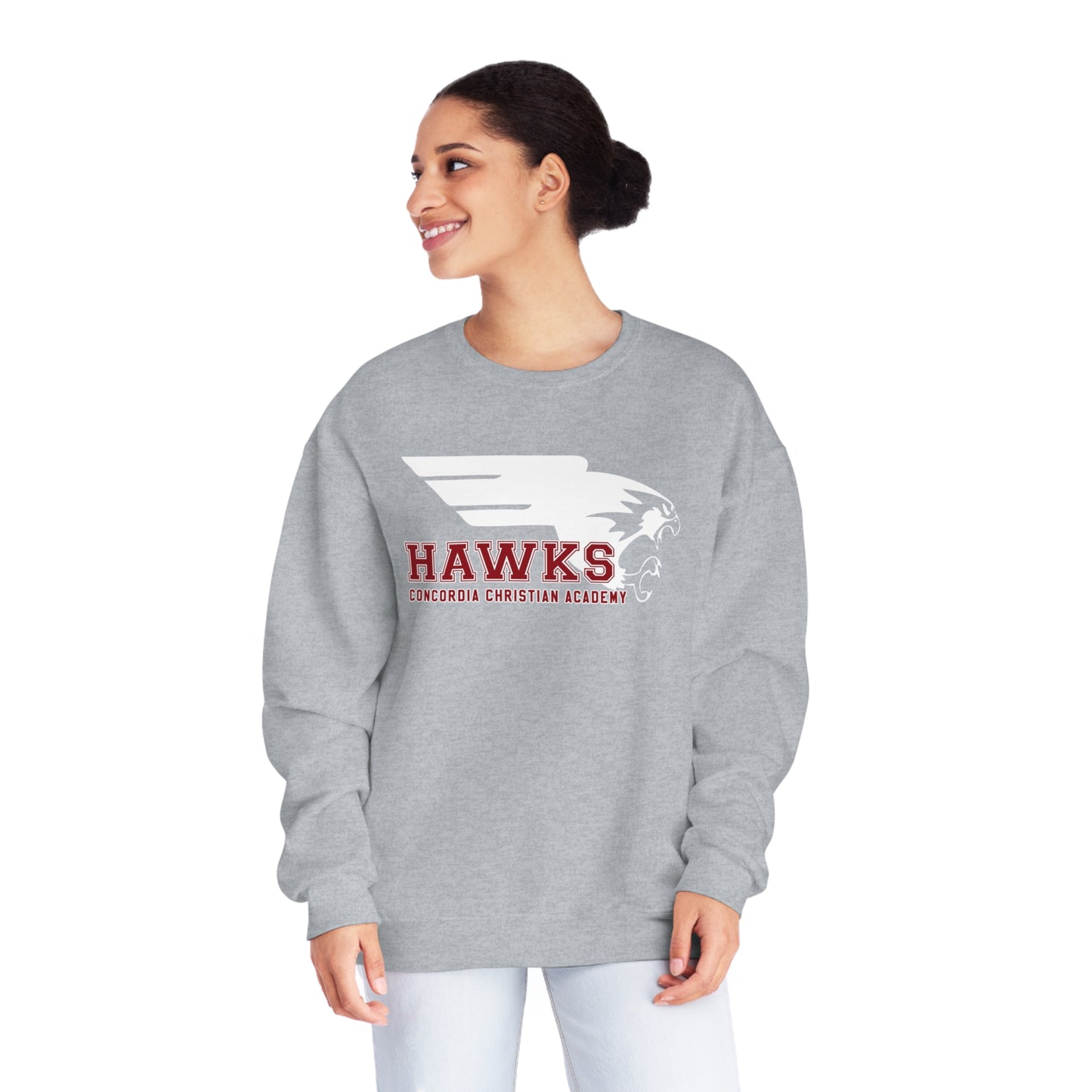 CCA Hawks | Unisex Fleece Crewneck Sweatshirt