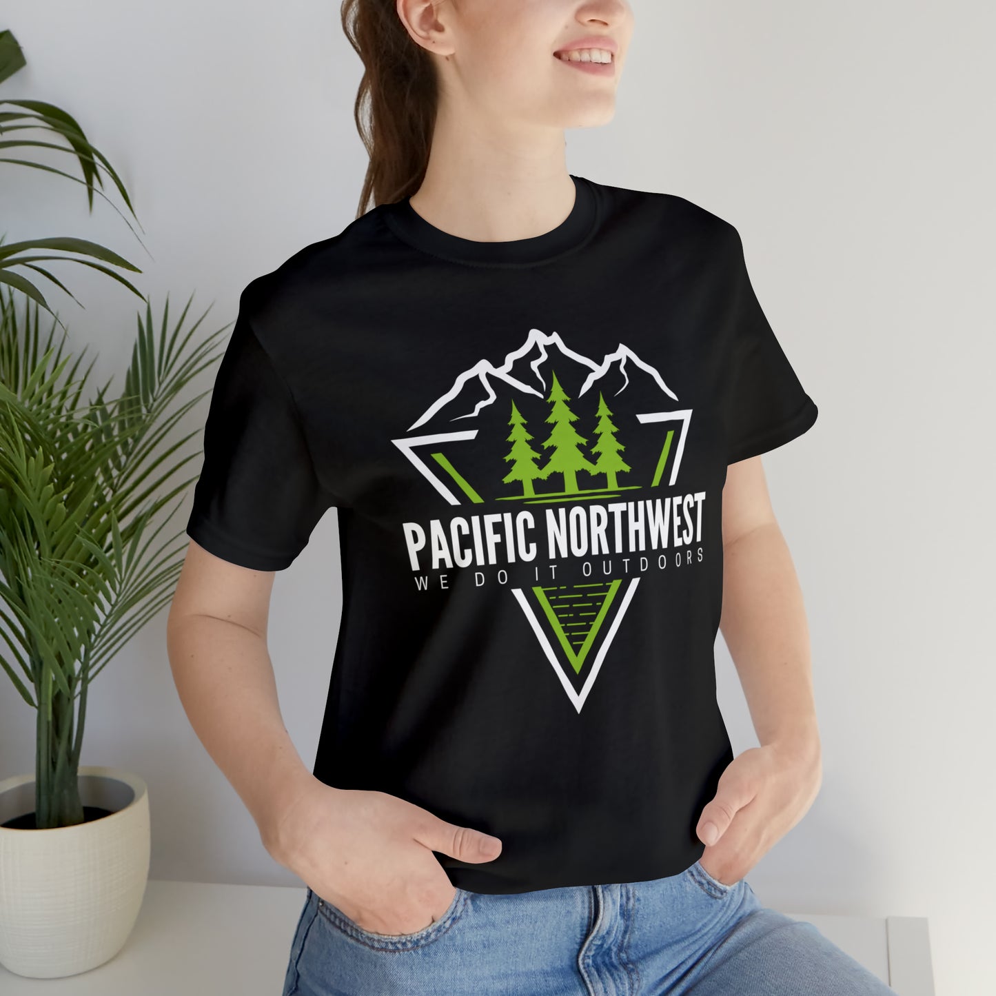 Pacific Northwest We Do It Outside | Men/Unisex T-Shirt - Mightee