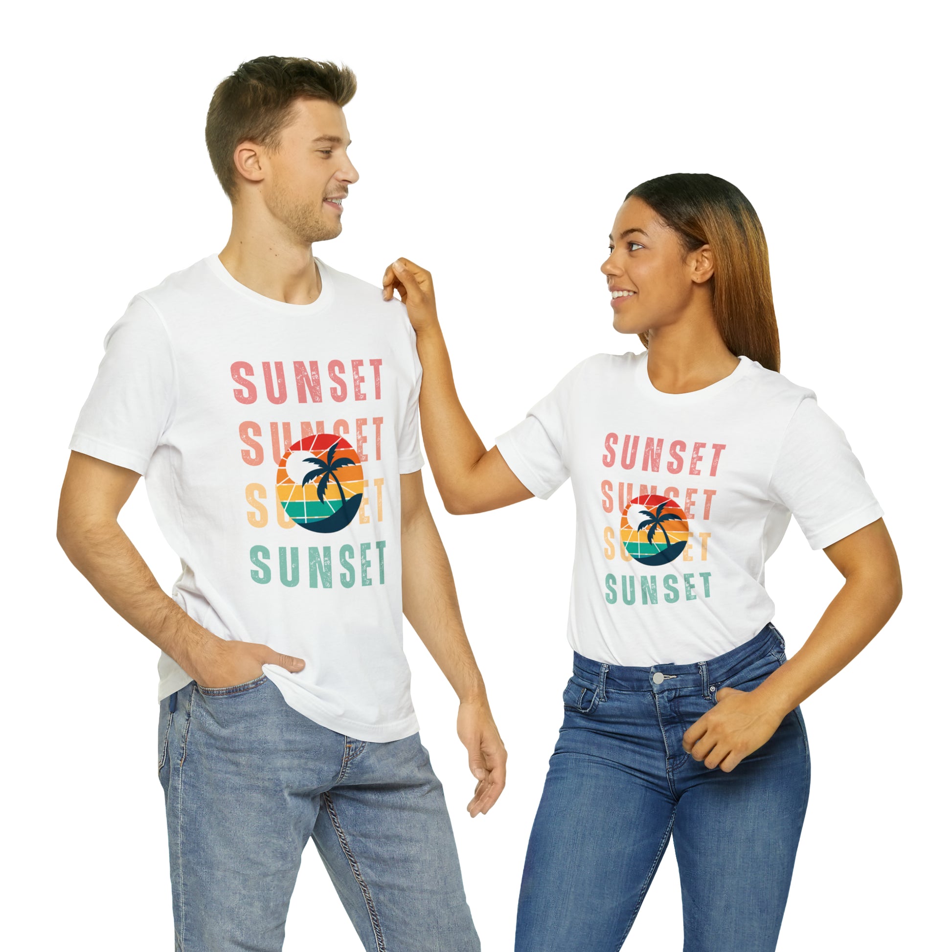 Sunset Retro | Men/Unisex T-Shirt - Mightee