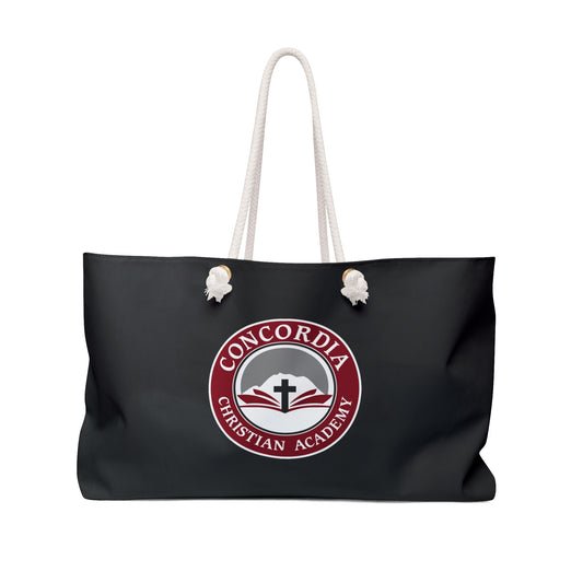 Concordia Christian Academy | Weekender Tote Bag (BLACK)