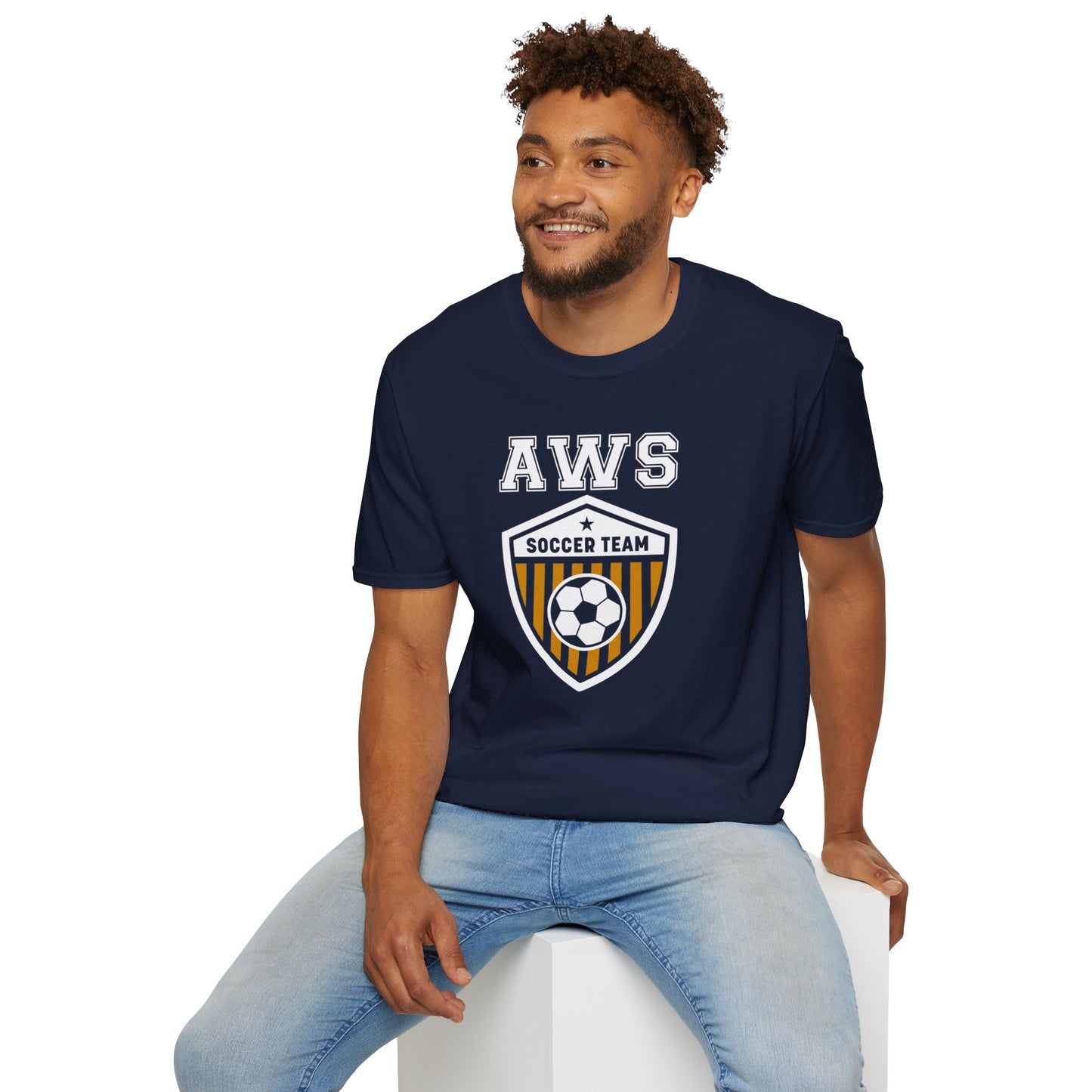 AWS Soccer Crest | Softstyle T-Shirt