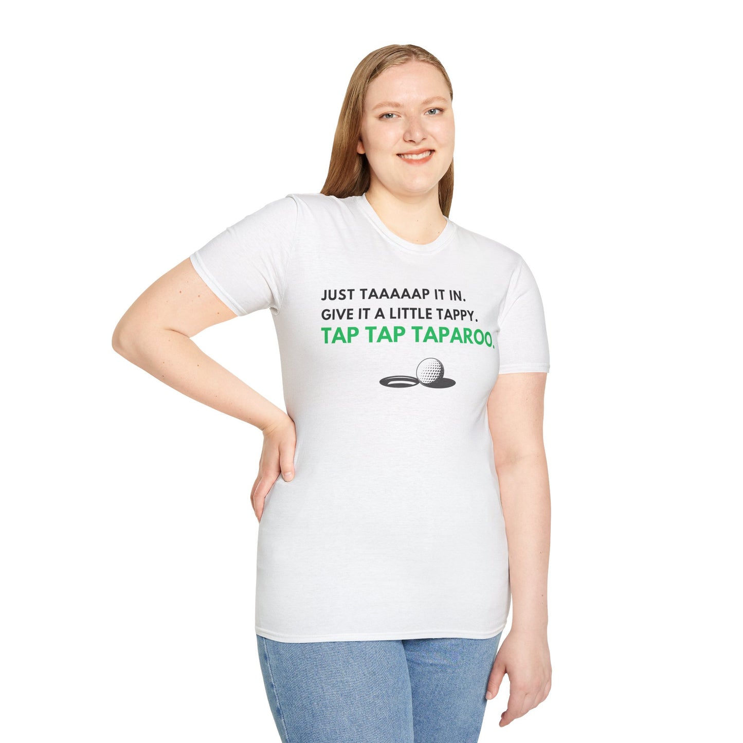 Just Tap It In Funny Golf T-Shirt | Premium Soft Tee