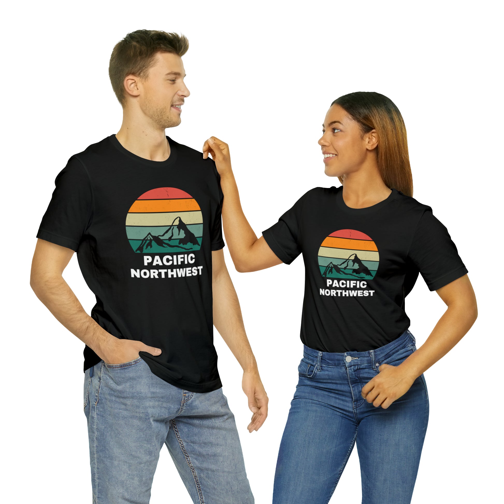 Pacific Northwest Retro | Men/Unisex T-Shirt - Mightee