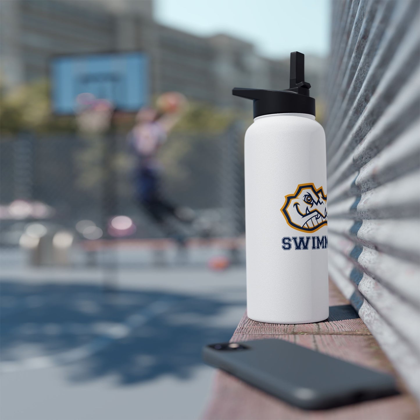 AWS Swimming | 32oz Stainless Steel Insulated Water Bottle