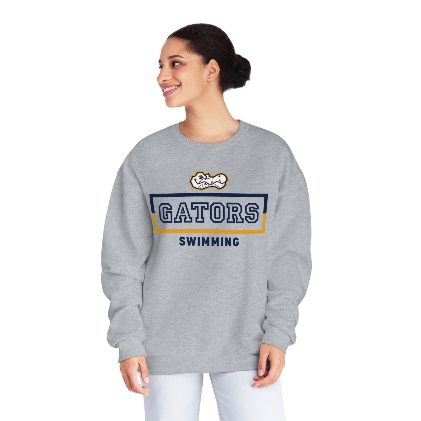 Gators Swimming | Unisex NuBlend® Fleece Crewneck Sweatshirt