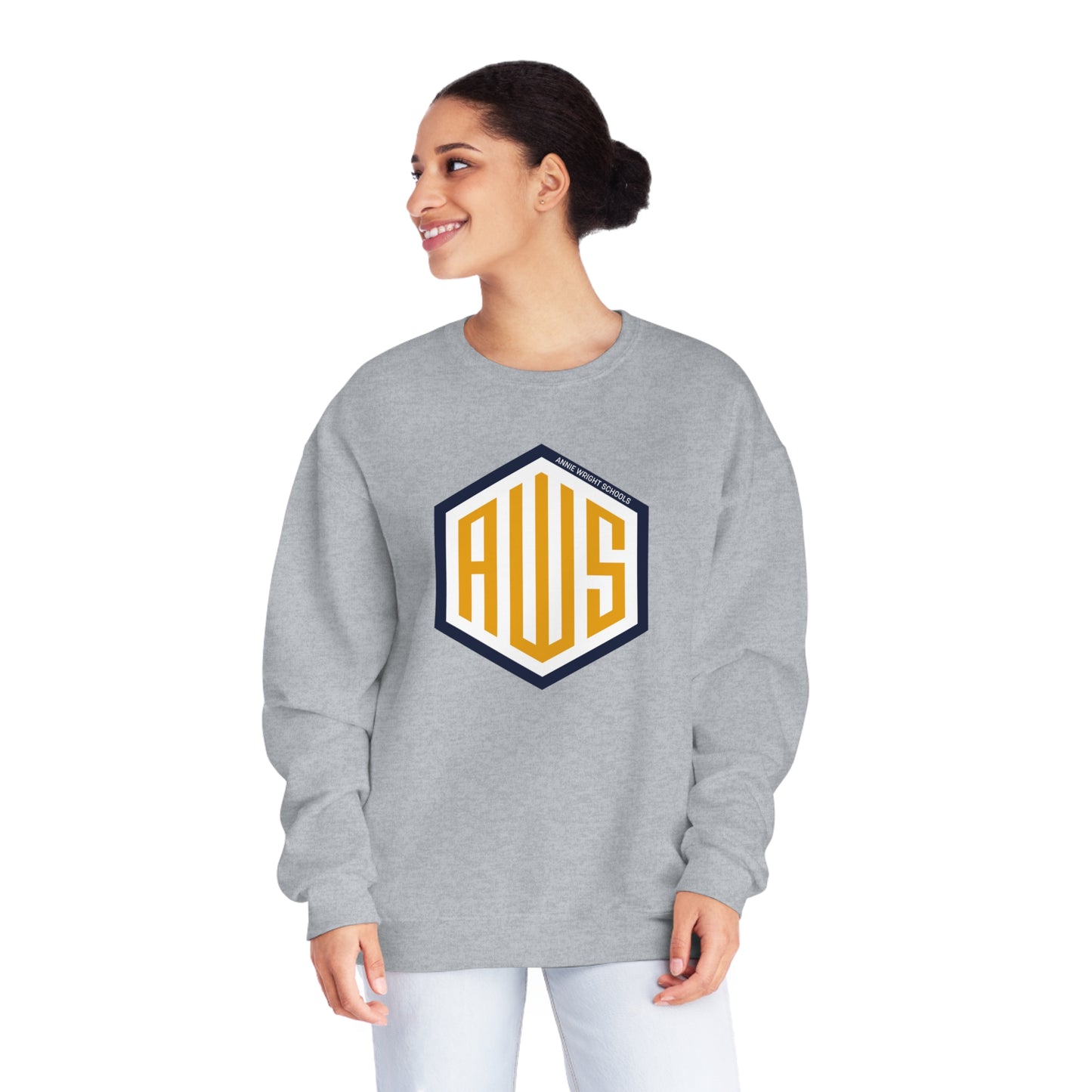 AWS Monogram | Unisex NuBlend® Fleece Crewneck Sweatshirt