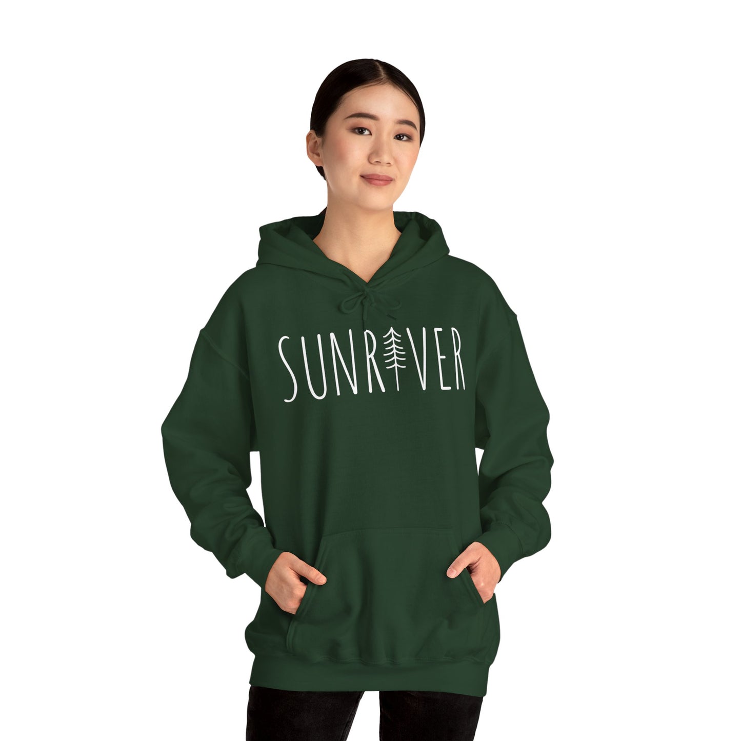 Sunriver Tree Hoodie | Premium Soft Pullover Hoodie