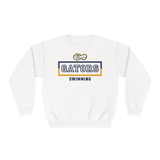 Gators Swimming | Unisex NuBlend® Fleece Crewneck Sweatshirt