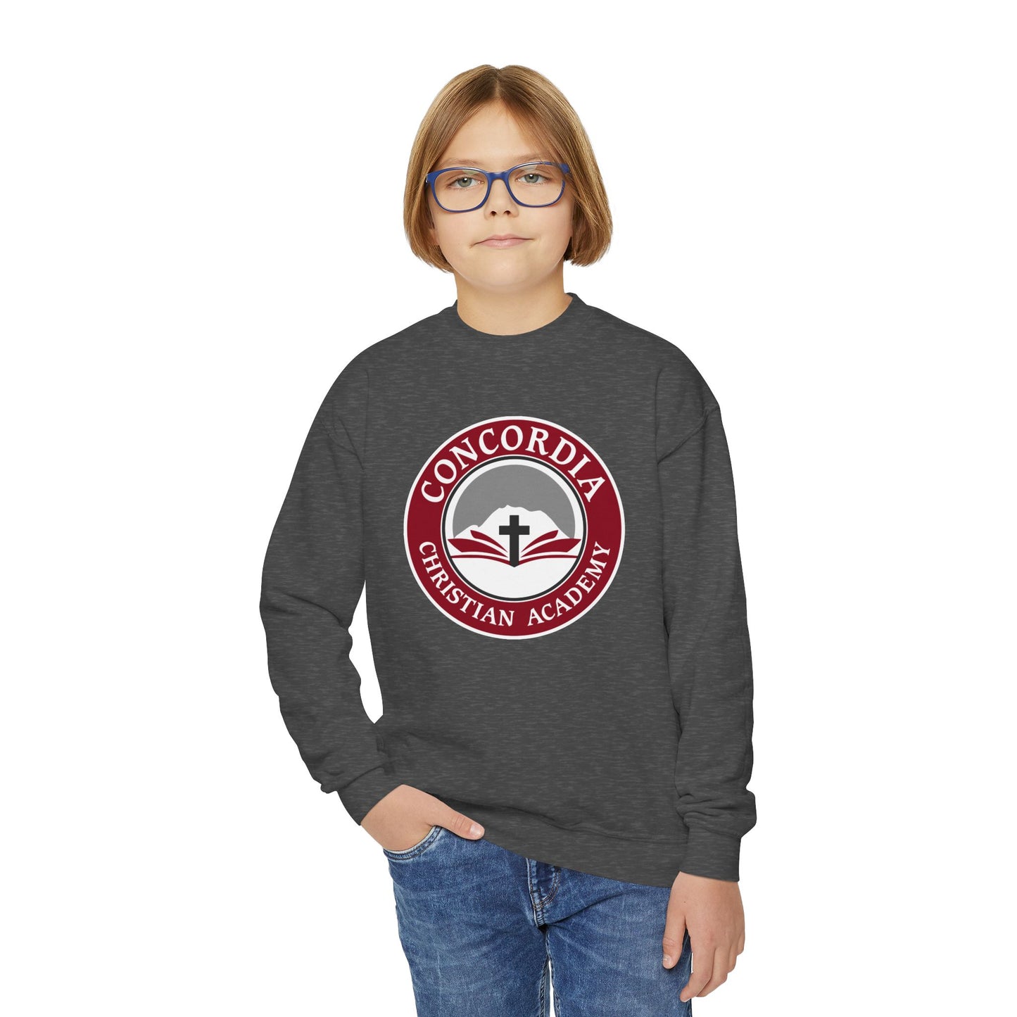 Concordia Christian Academy | Kids Crewneck Sweatshirt