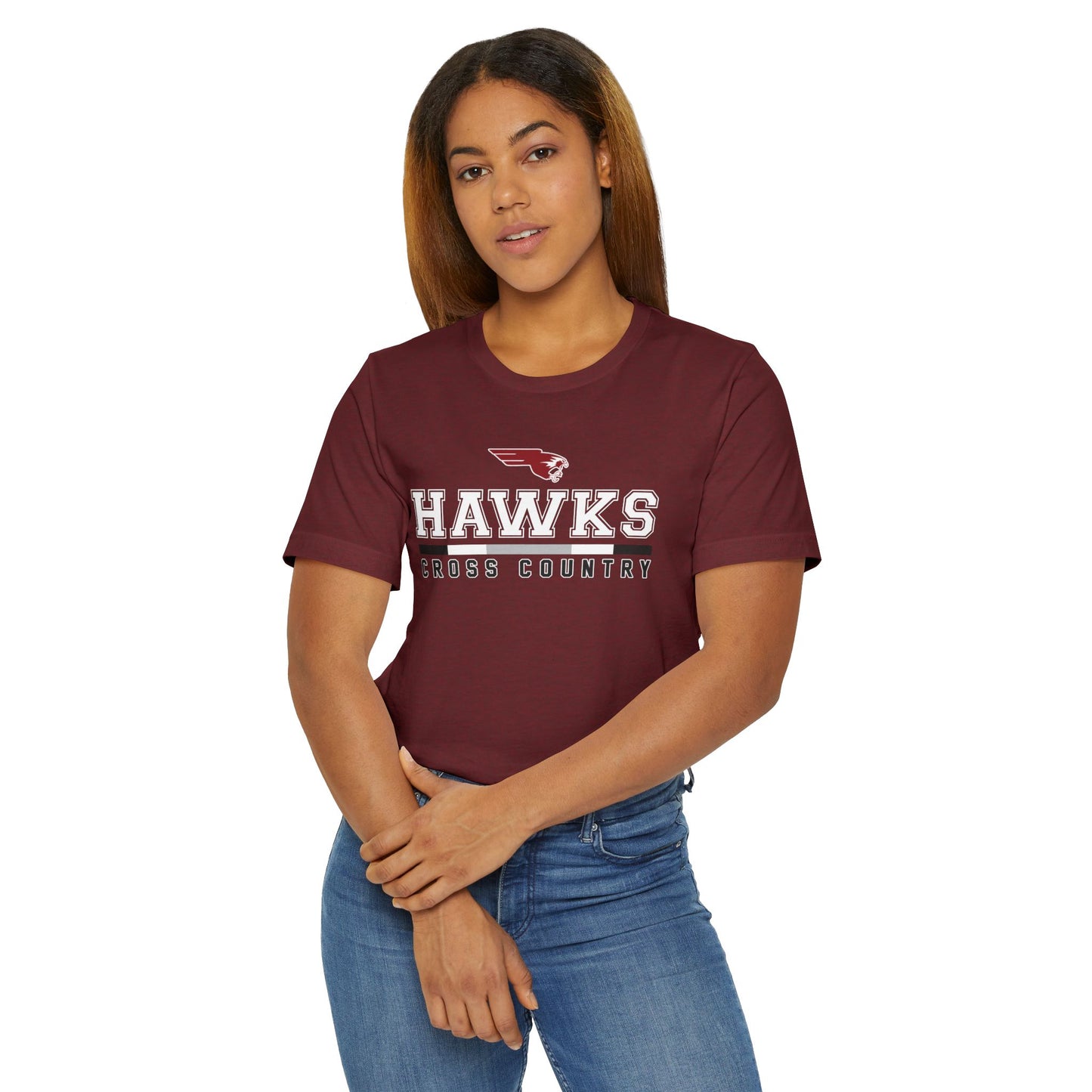 Hawks Cross Country Statement | Lightweight Jersey T-Shirt