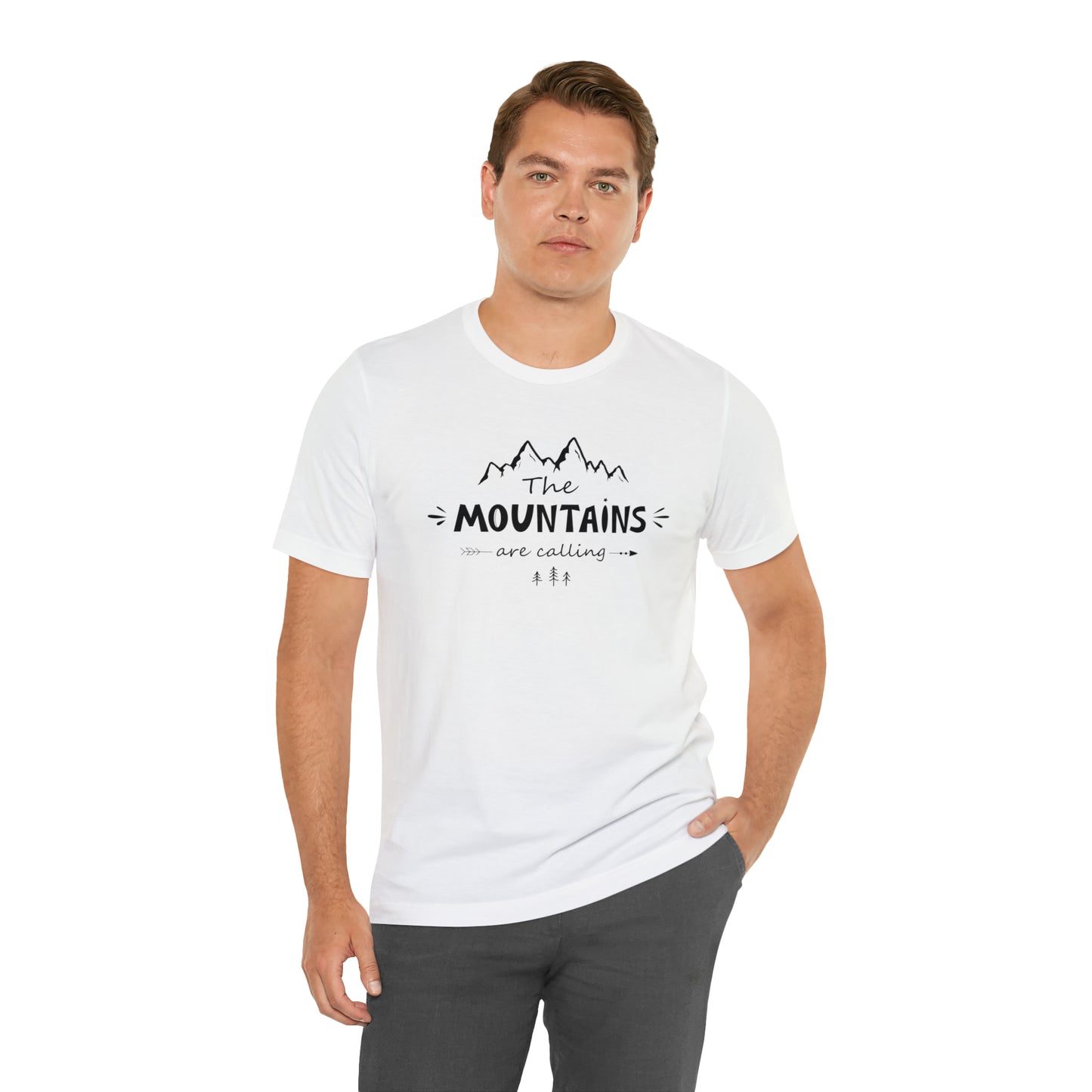 The Mountains Are Calling | Men/Unisex T-Shirt - Mightee