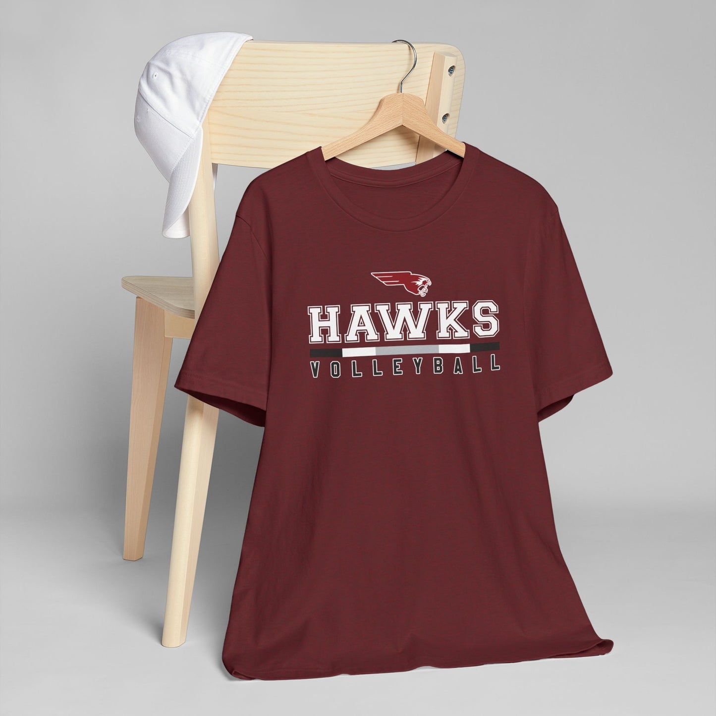 Hawks Volleyball Statement | Lightweight Jersey T-Shirt