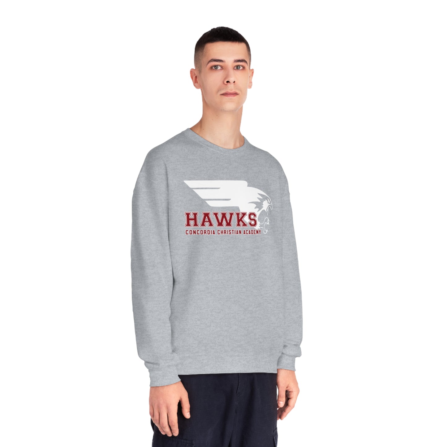 CCA Hawks | Unisex Fleece Crewneck Sweatshirt