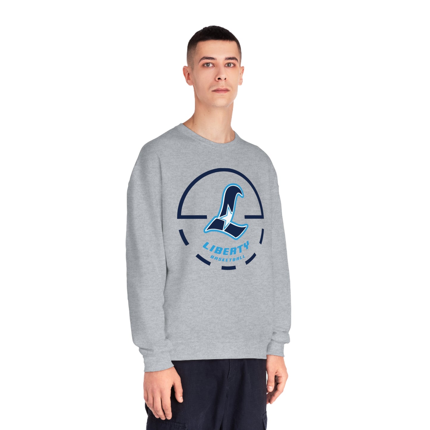 Liberty Falcons Game Time | Unisex NuBlend® Fleece Crewneck Sweatshirt