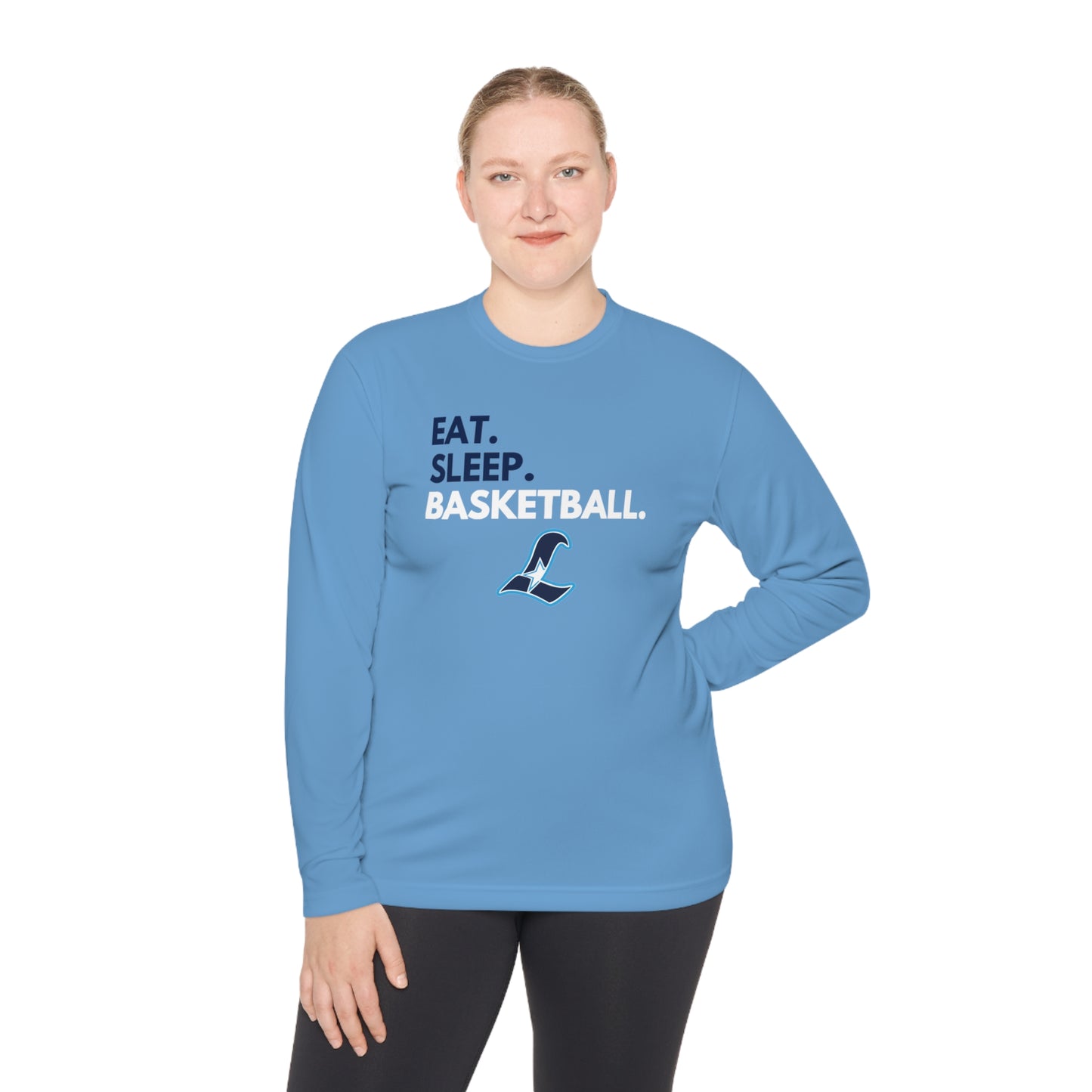 Liberty Eat Sleep Basketball | Performance Moisture Wicking Long Sleeve Tee