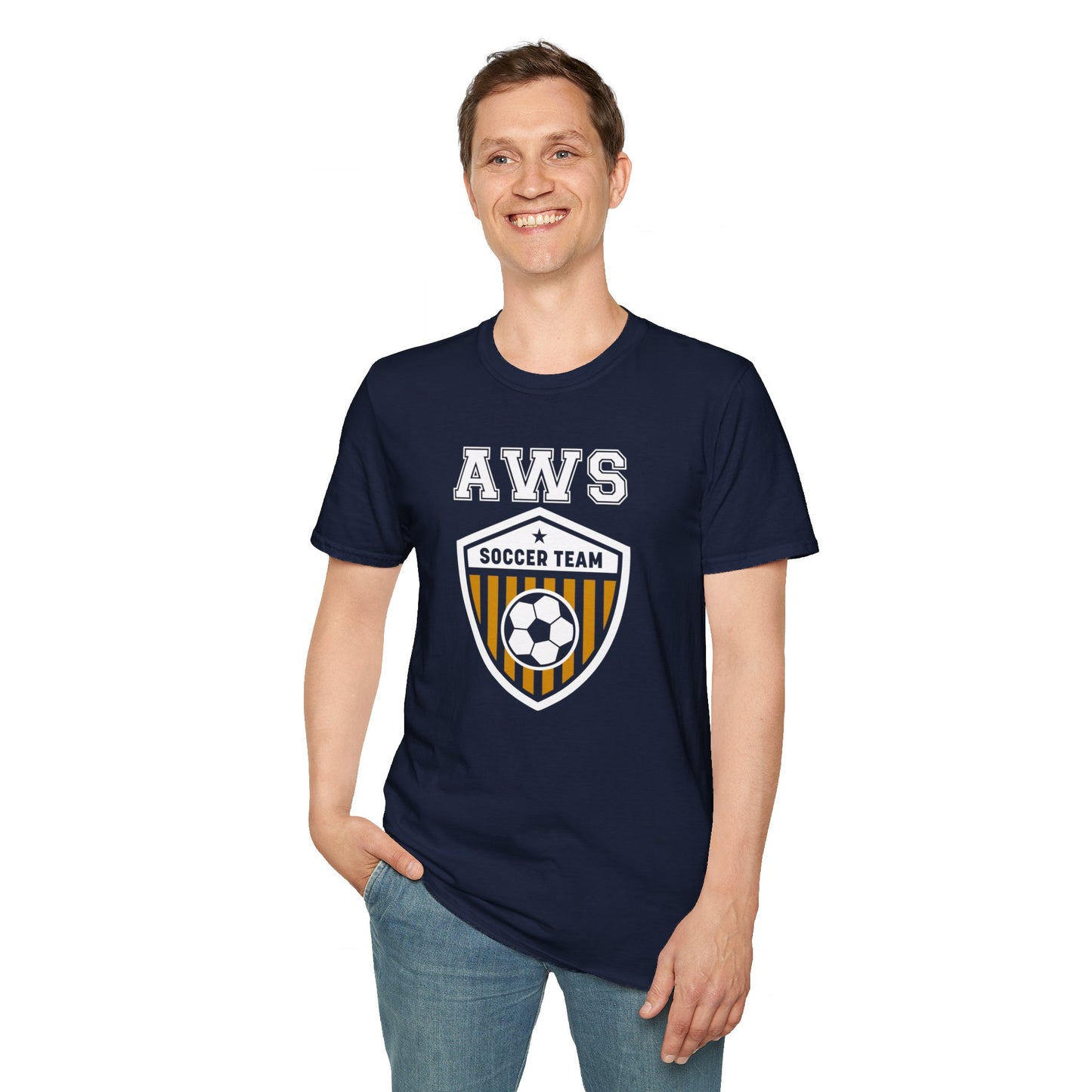 AWS Soccer Crest | Softstyle T-Shirt