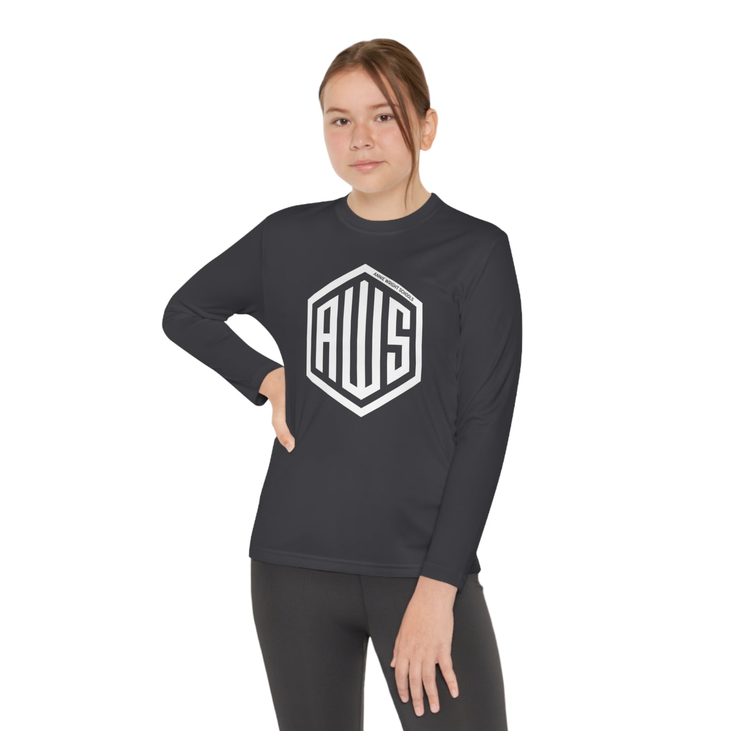 AWS Monogram | Youth Long Sleeve Active Tee