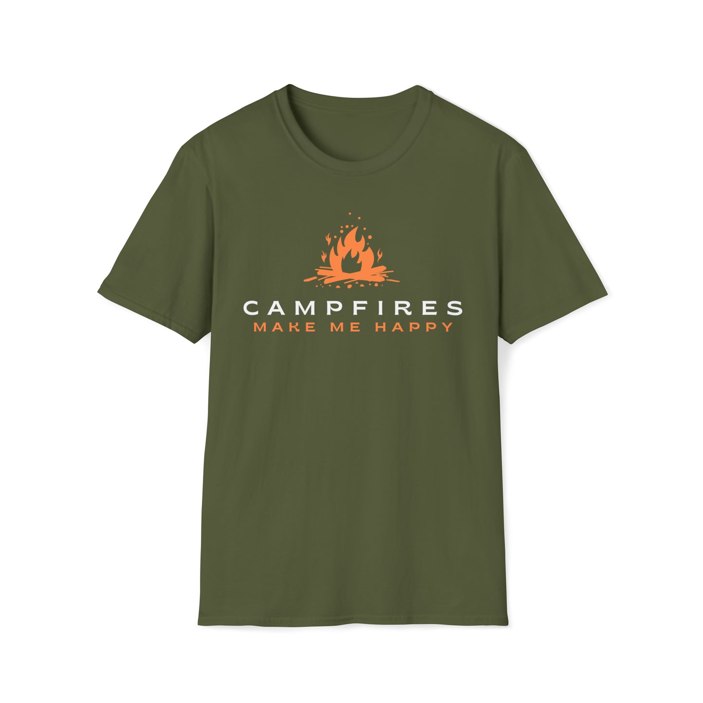 Campfires Make Me Happy T-Shirt | Premium Soft Tee