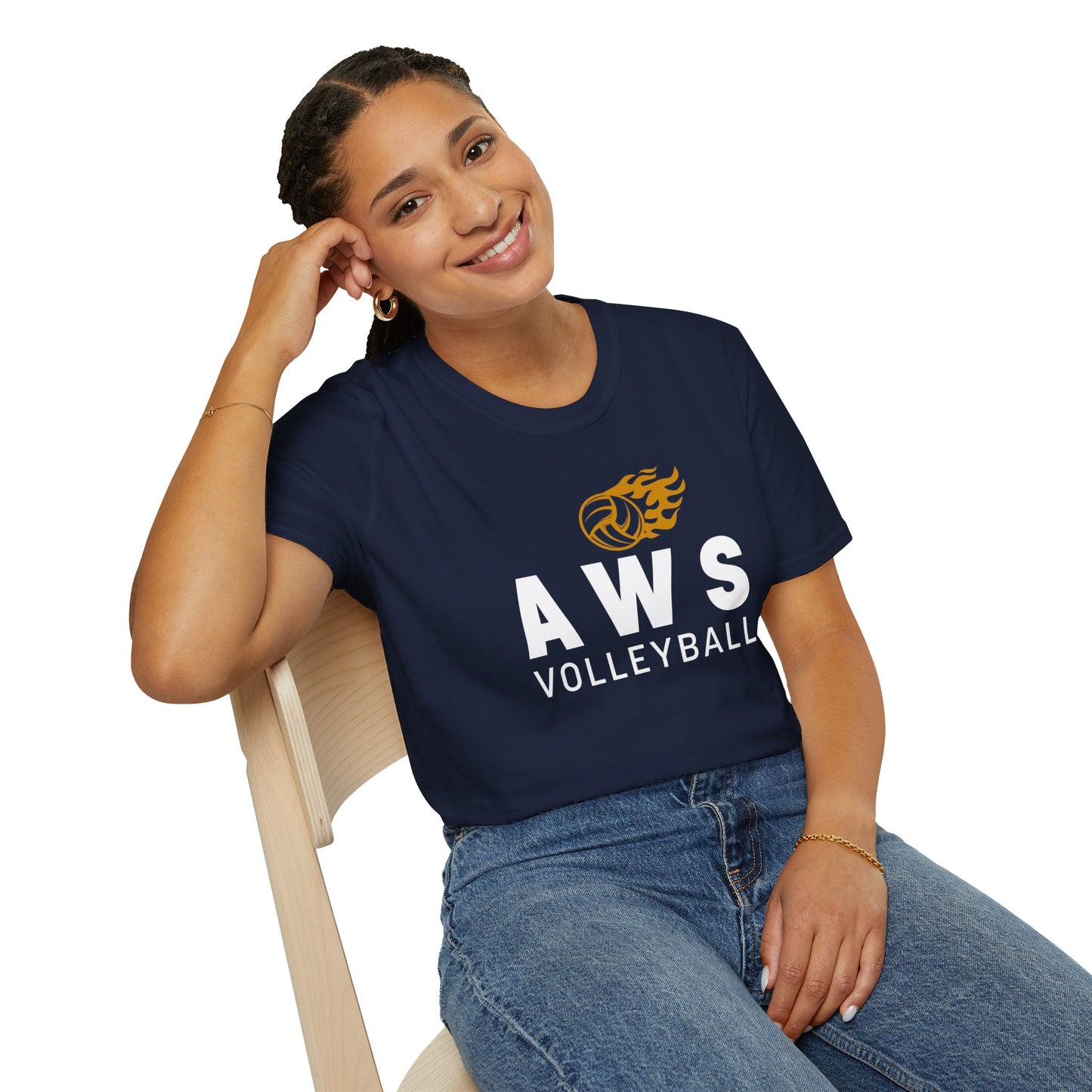 AWS Volleyball Fanatic | Softstyle T-Shirt