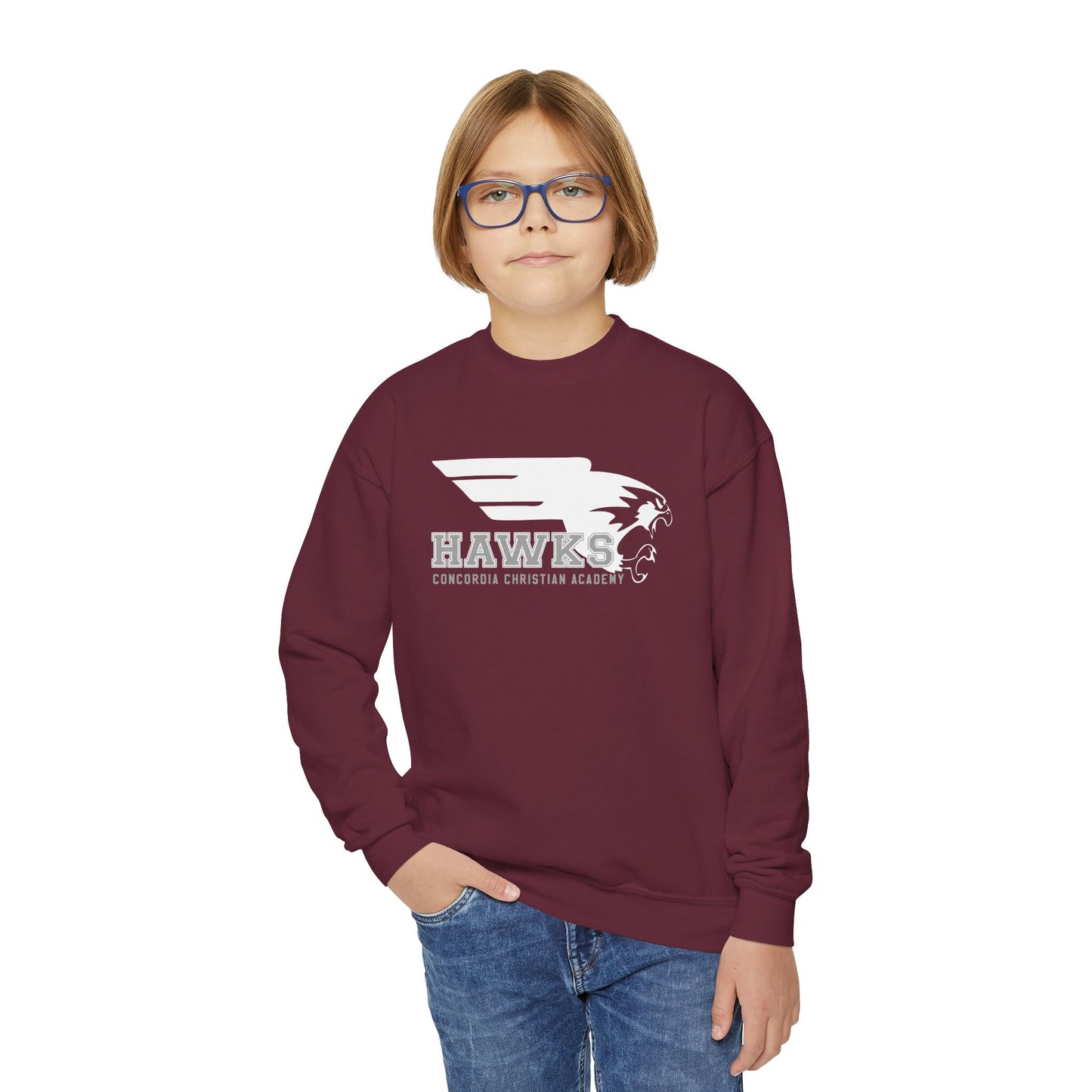 CCA Hawks | Kids Crewneck Sweatshirt