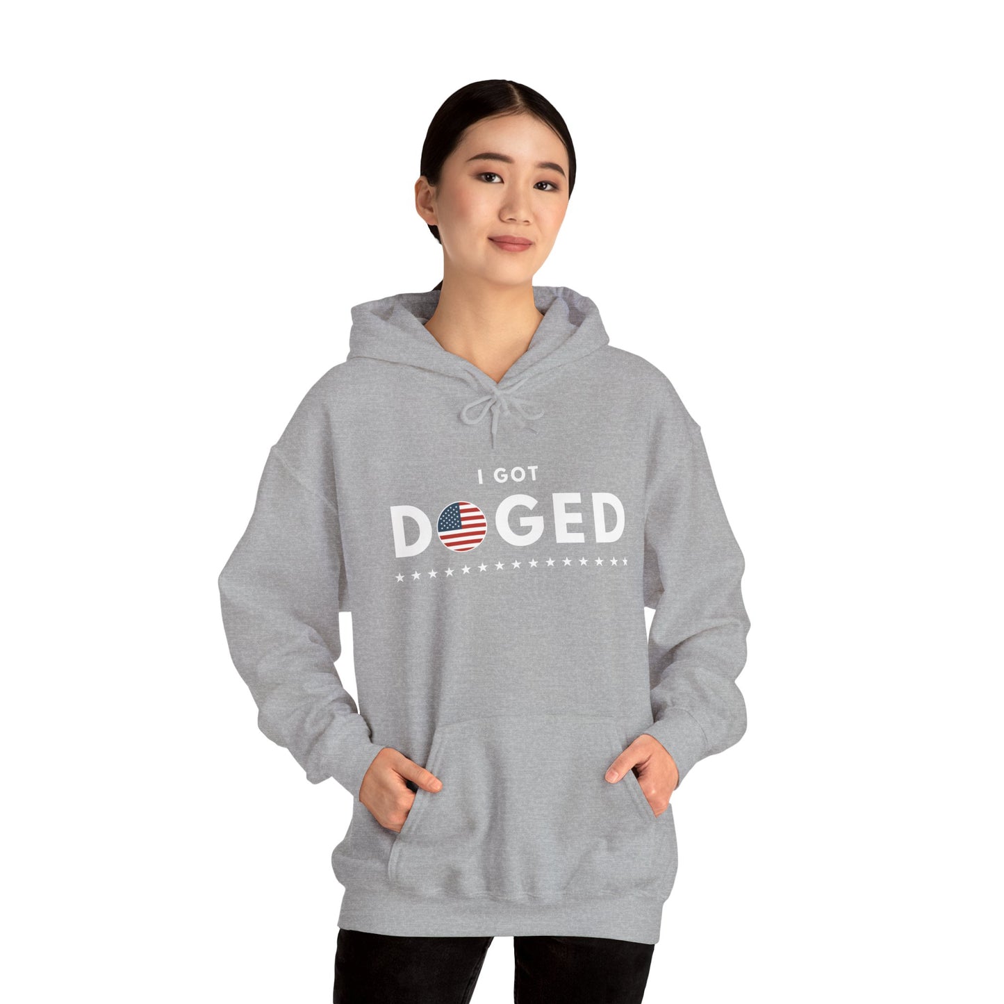 I Got Doged (Flag) | Unisex Hooded Sweatshirt