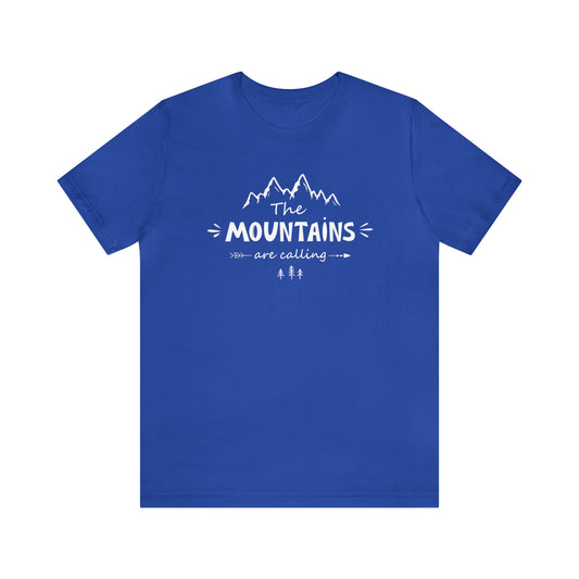 The Mountains Are Calling | Men/Unisex T-Shirt - Mightee