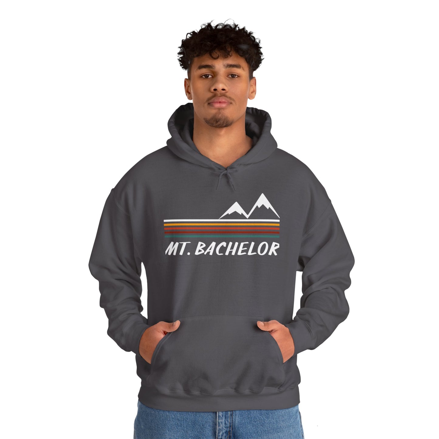 Mt Bachelor Retro Hoodie | Premium Soft Pullover Hoodie