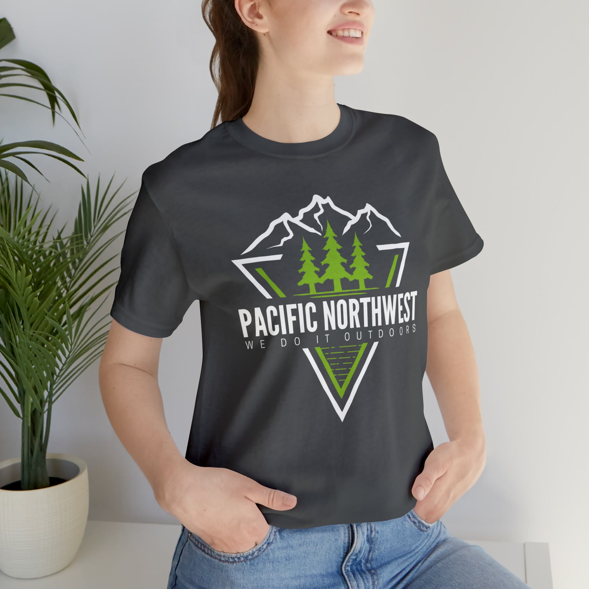 Pacific Northwest We Do It Outside | Men/Unisex T-Shirt - Mightee