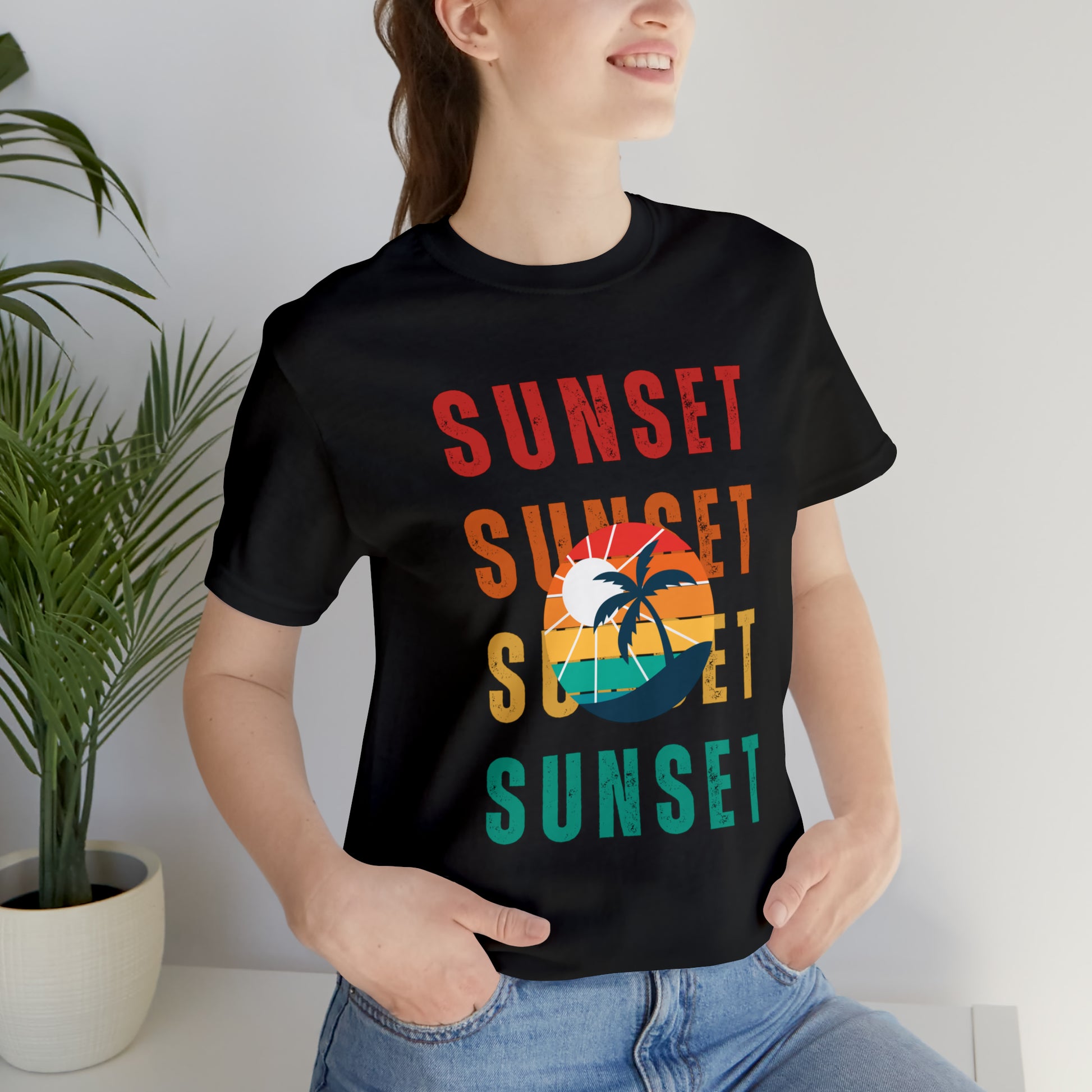 Sunset Retro | Men/Unisex T-Shirt - Mightee