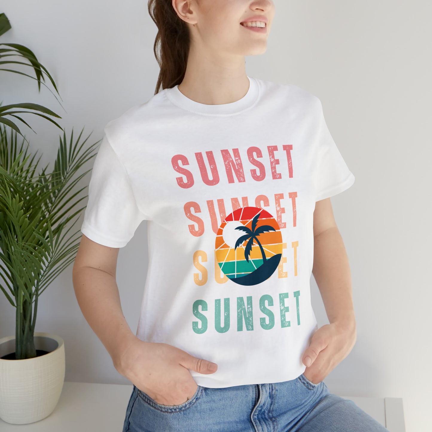 Sunset Retro | Men/Unisex T-Shirt - Mightee