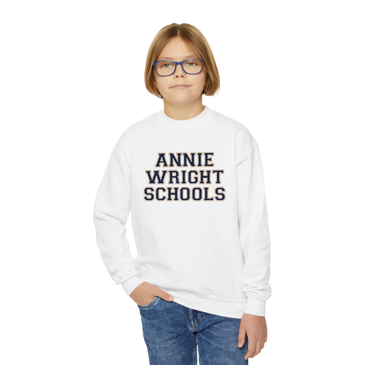 Annie Wright Schools | Kids Crewneck Sweatshirt