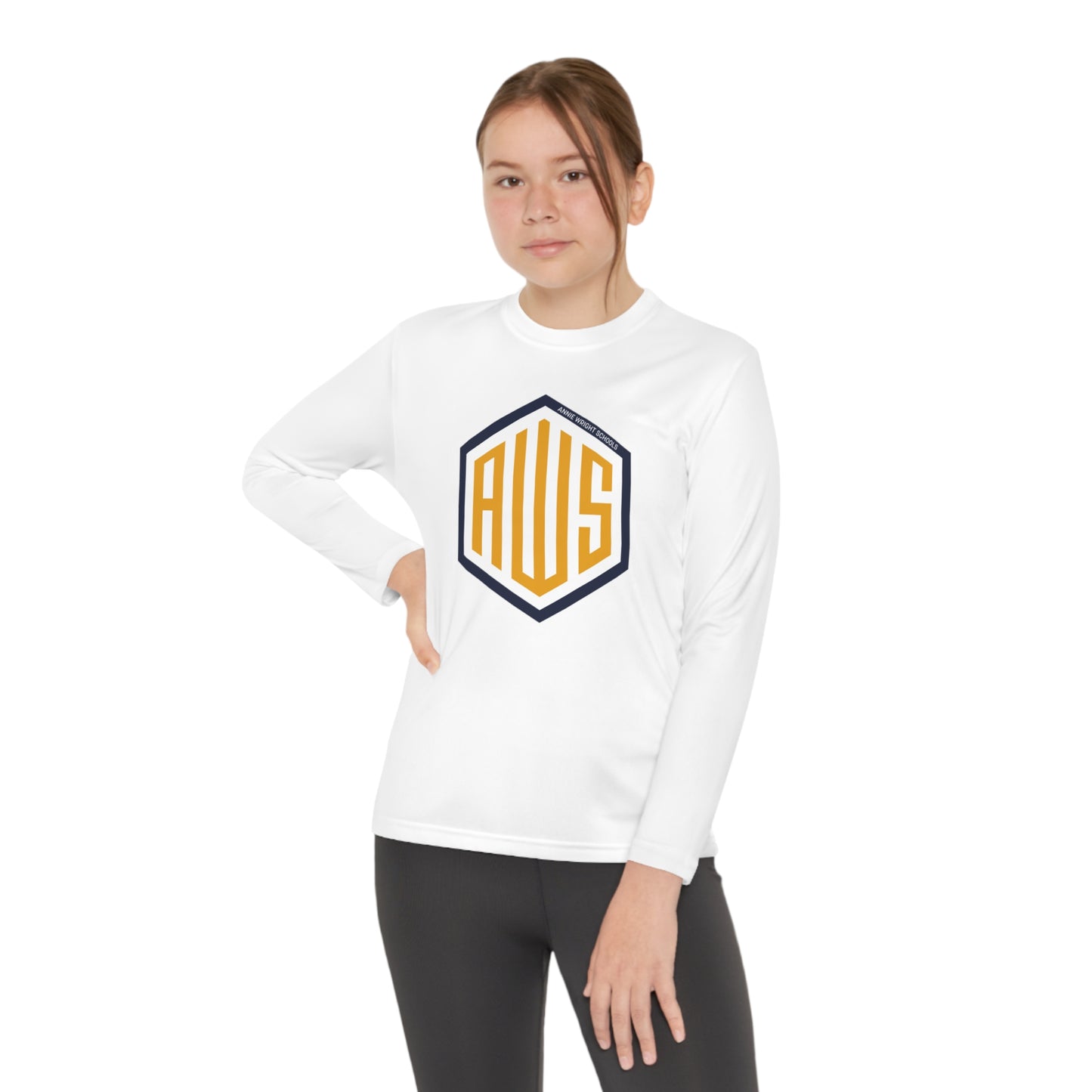 AWS Monogram | Youth Long Sleeve Active Tee