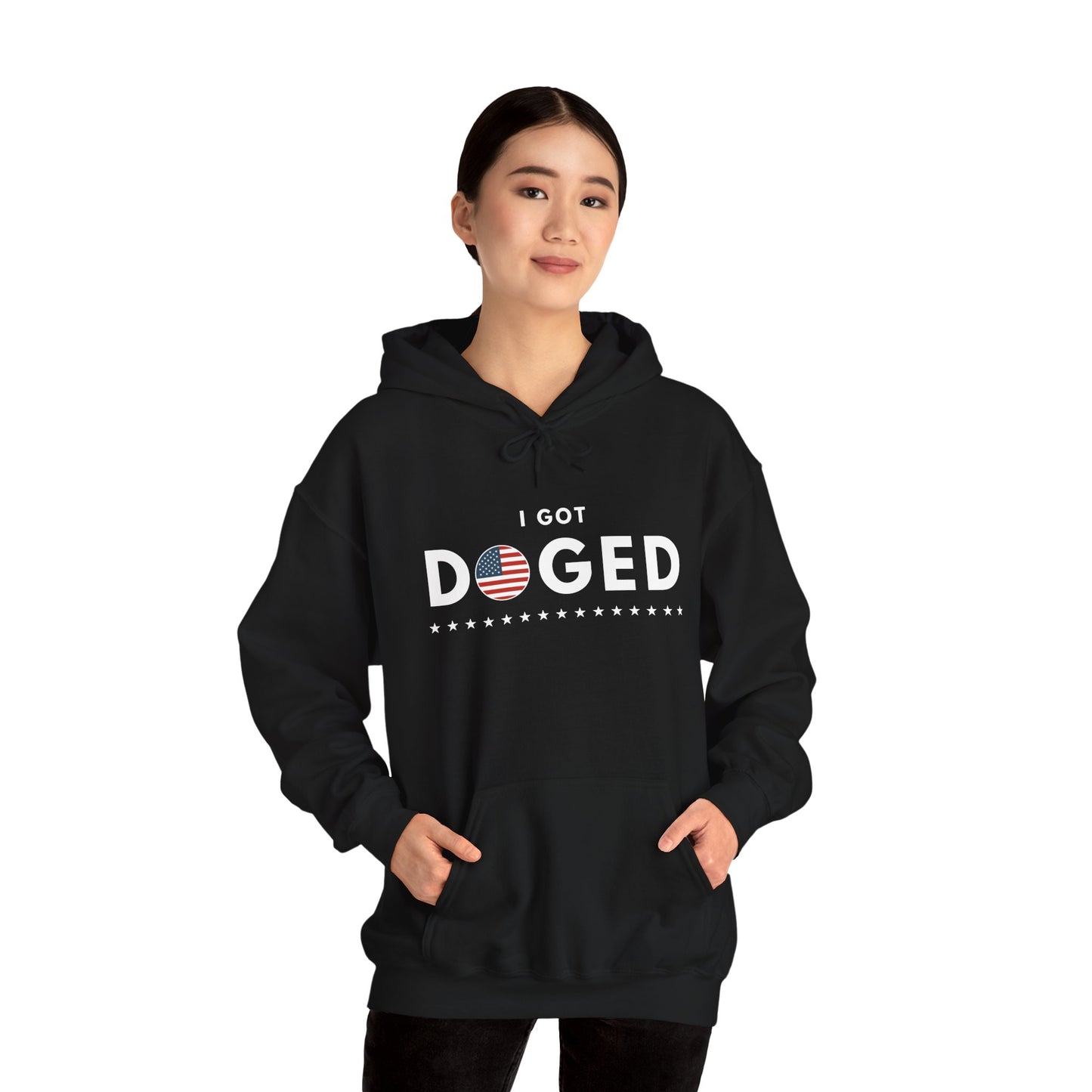 I Got Doged (Flag) | Unisex Hooded Sweatshirt