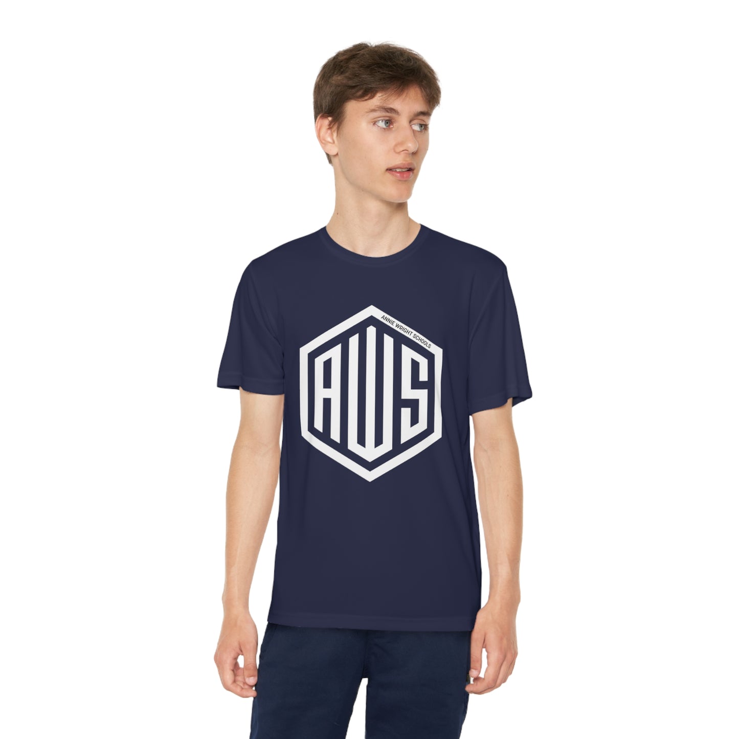 AWS Monogram | Youth Active Tee