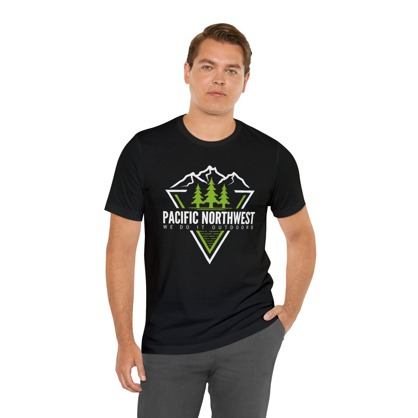 Pacific Northwest We Do It Outside | Men/Unisex T-Shirt - Mightee