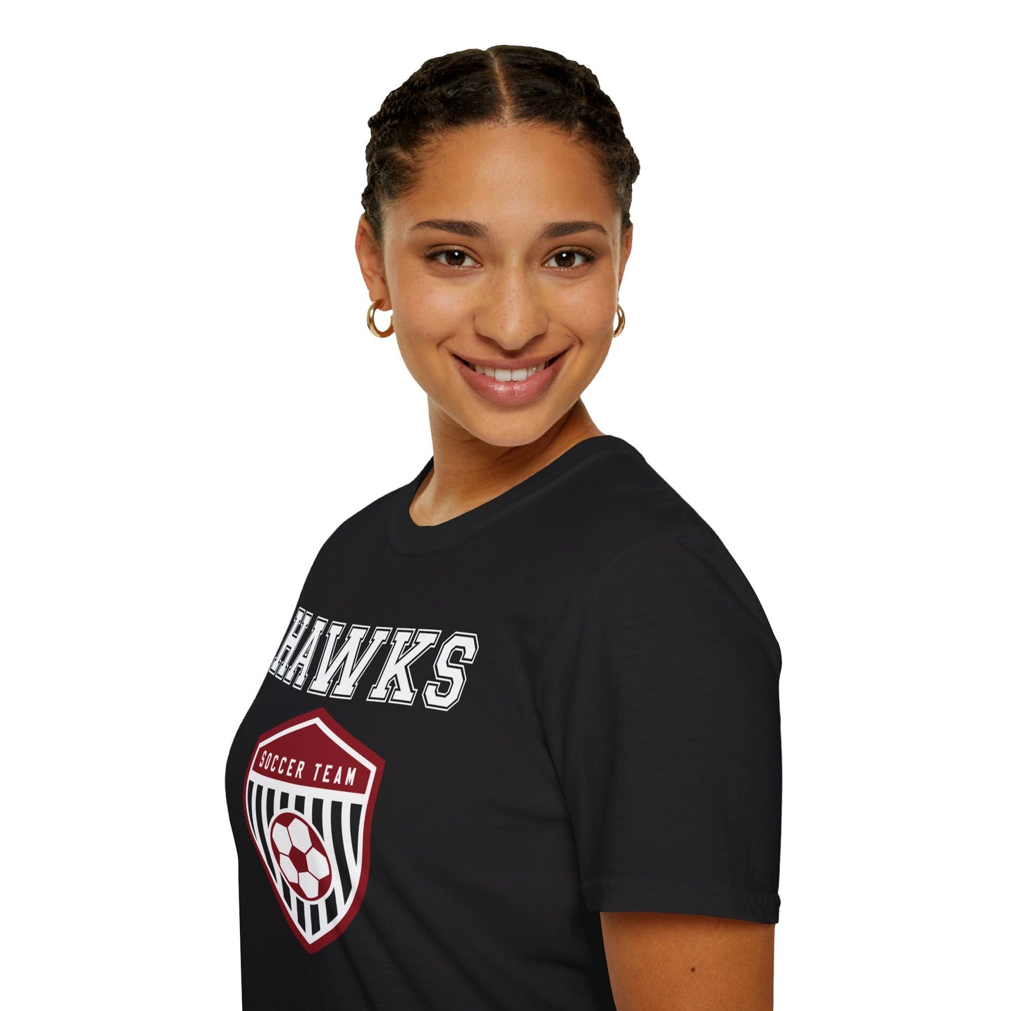 Hawks Soccer Crest | Softstyle T-Shirt