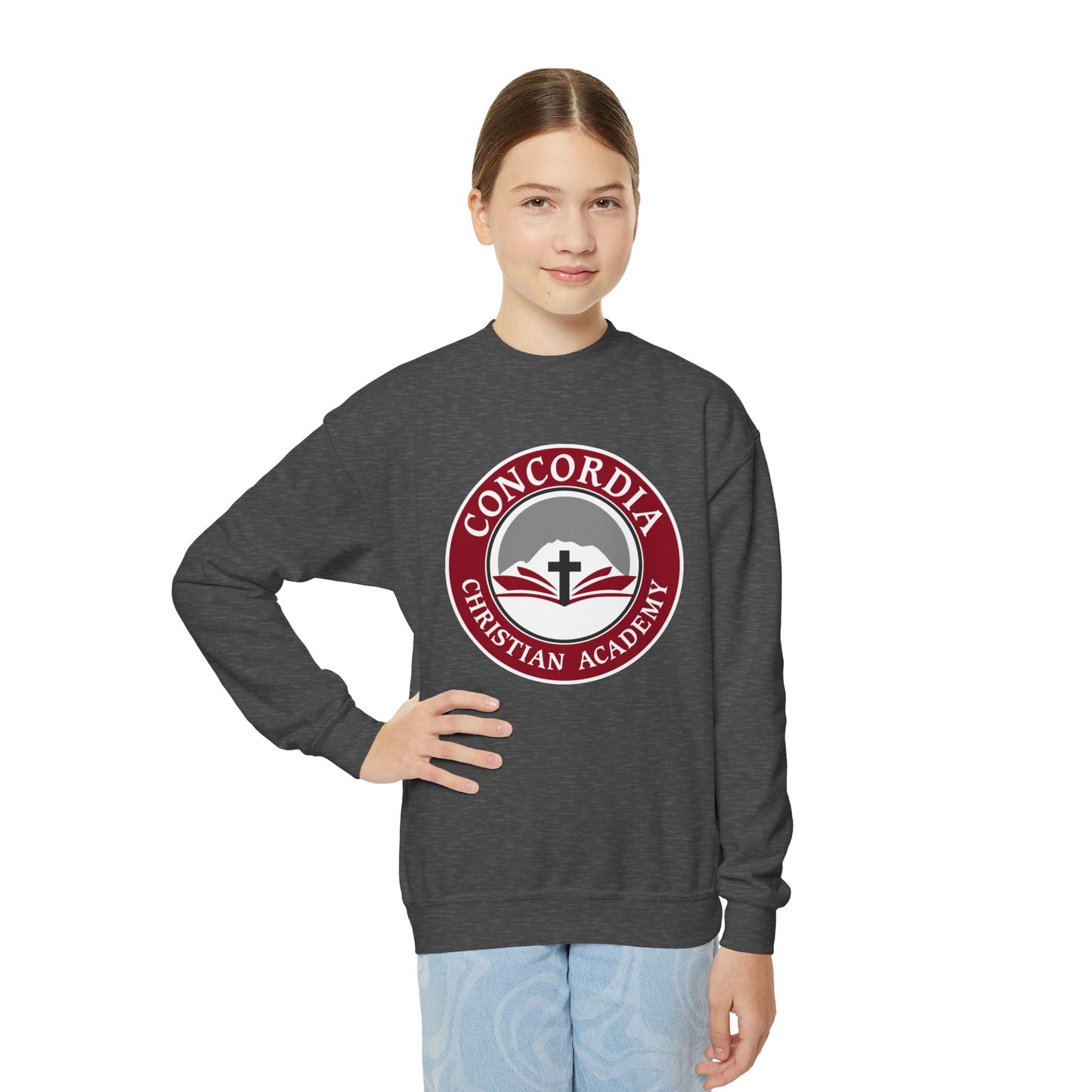 Concordia Christian Academy | Kids Crewneck Sweatshirt