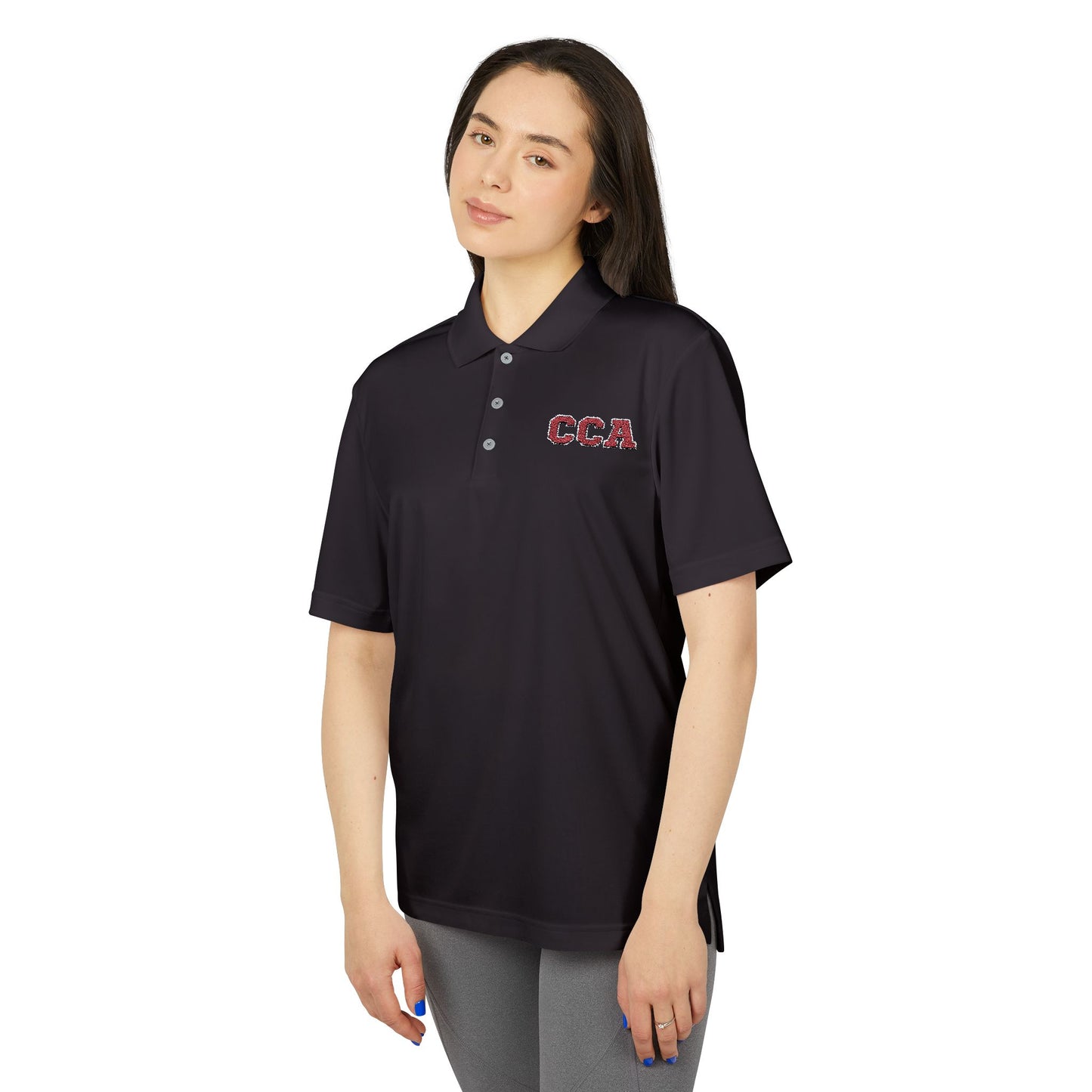 CCA Monogram | Adidas Unisex Performance Polo (Embroidered)