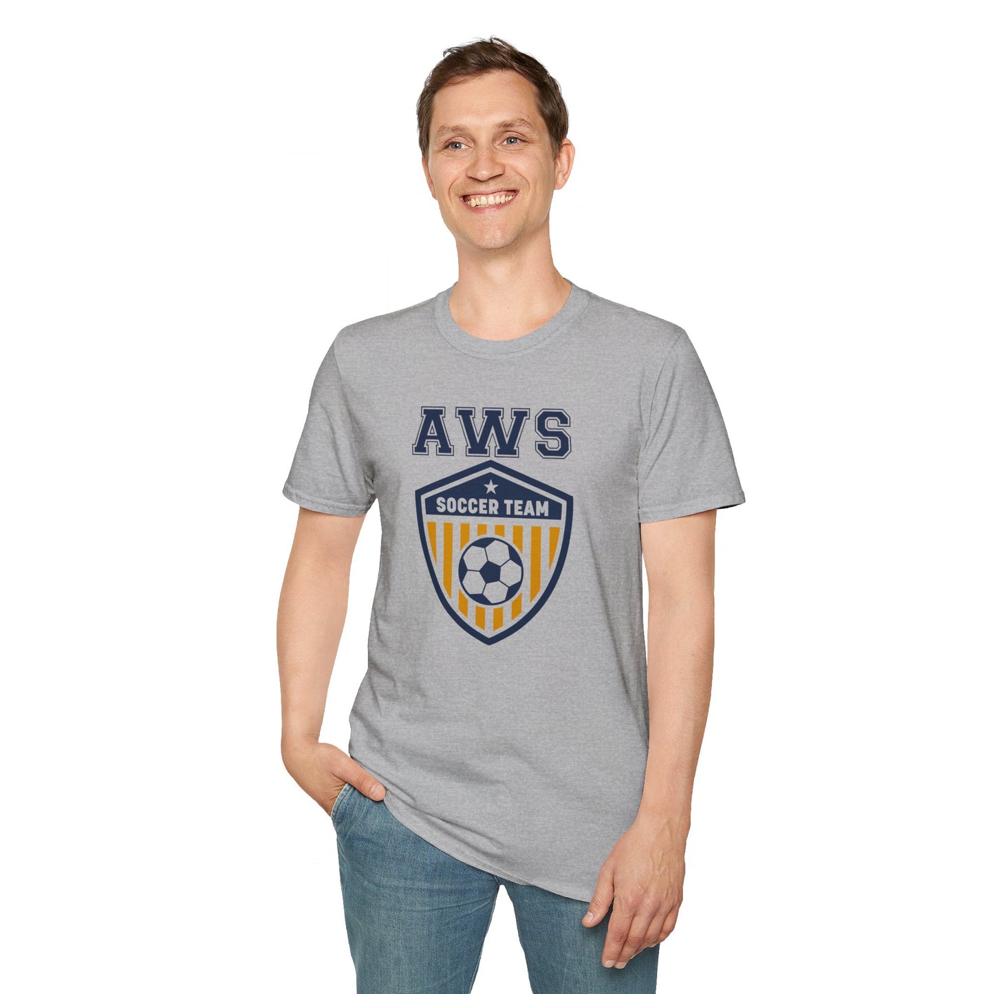 AWS Soccer Crest | Softstyle T-Shirt