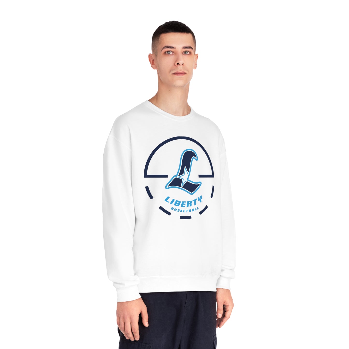 Liberty Falcons Game Time | Unisex NuBlend® Fleece Crewneck Sweatshirt